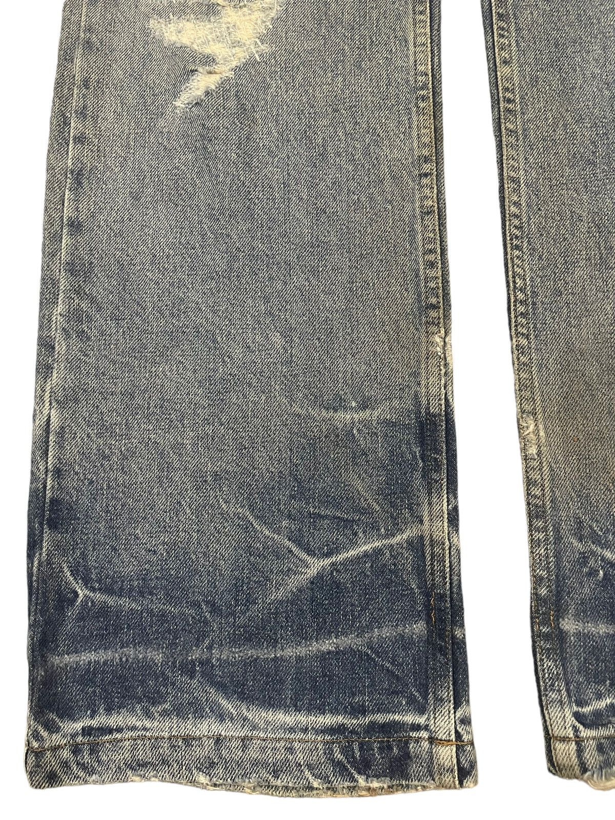 Kapital Vintage Japanese Brand Bleached Style Distressed Baggy Jeans Size US 30 / EU 46 - 5 Thumbnail