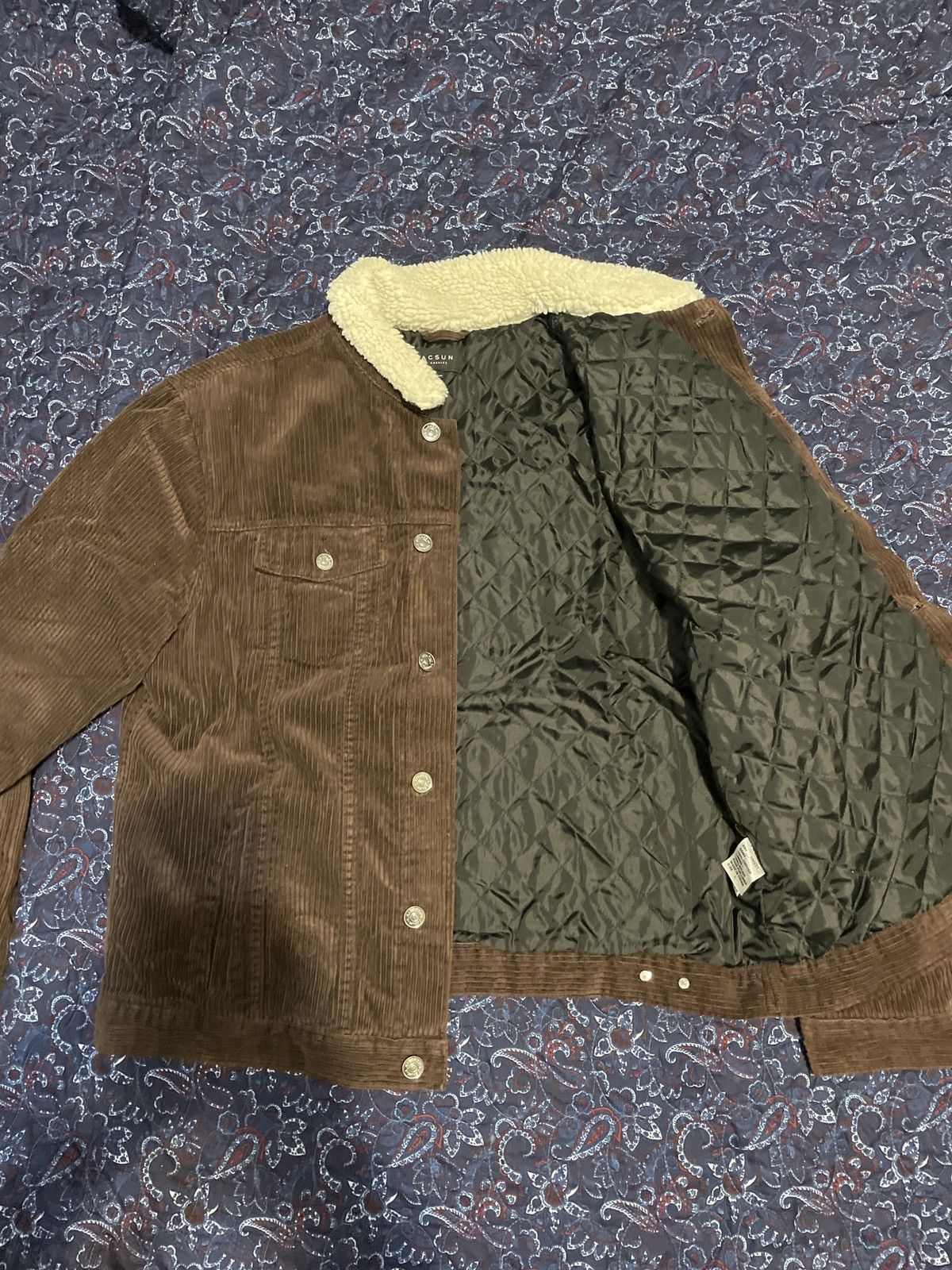 Pacsun Pacsun Corduroy Sherpa Lined Collar Jacket Size US L / EU 52-54 / 3 - 3 Thumbnail