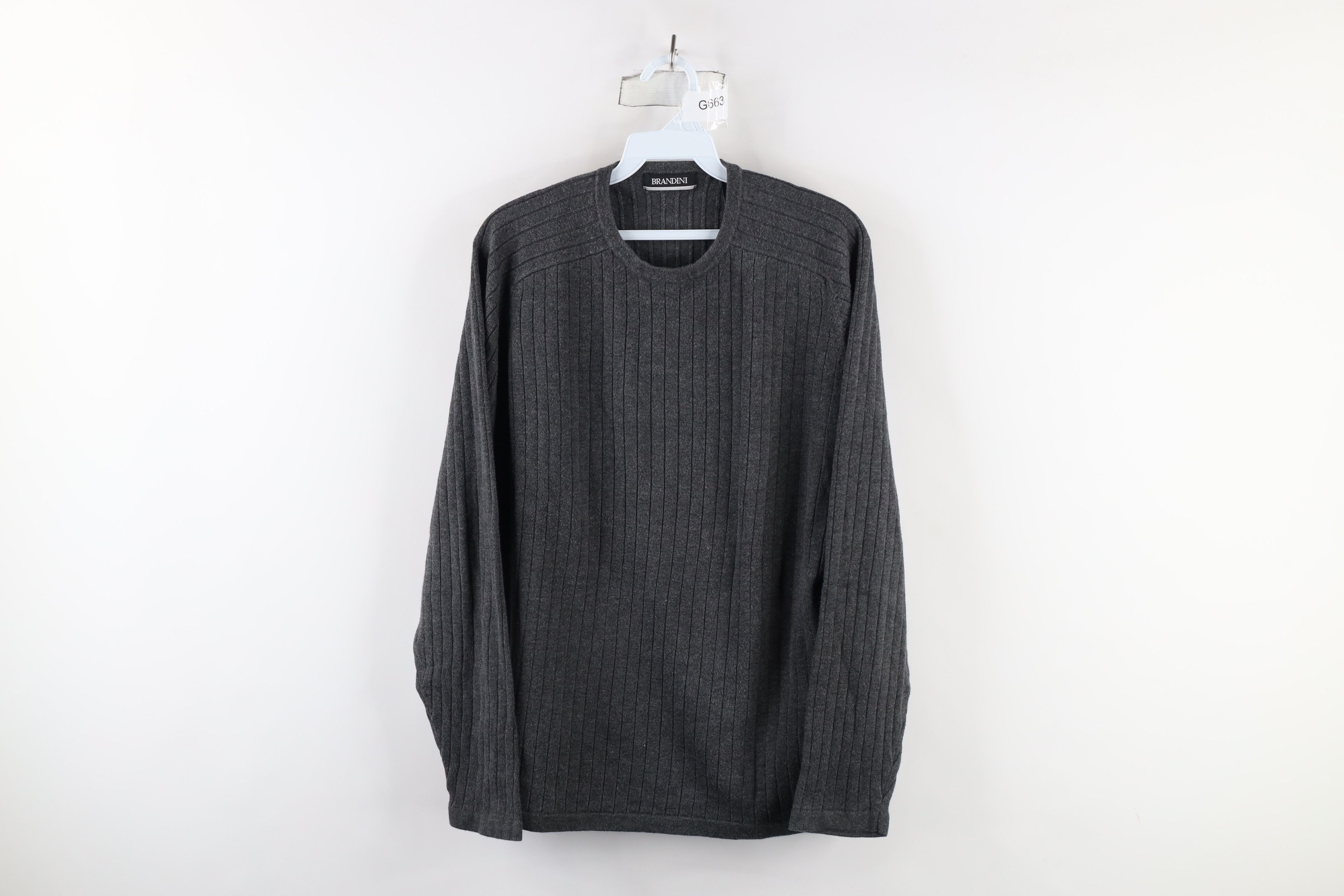 Vintage Vintage 90s Streetwear Heavyweight Knit Long Sleeve T-Shirt Size XL / US 12-14 / IT 48-50 - 1 Thumbnail