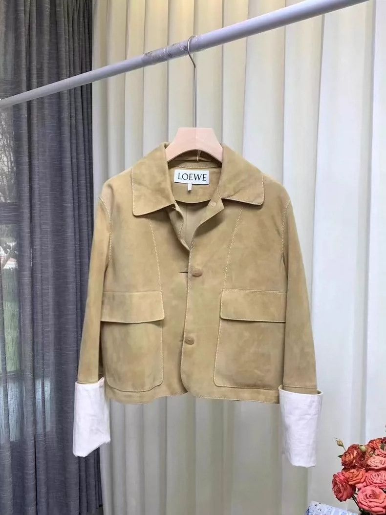 Loewe Loewe Vernished sheepskin flannel coat Size XXS / US 00 / IT 34 - 5 Thumbnail