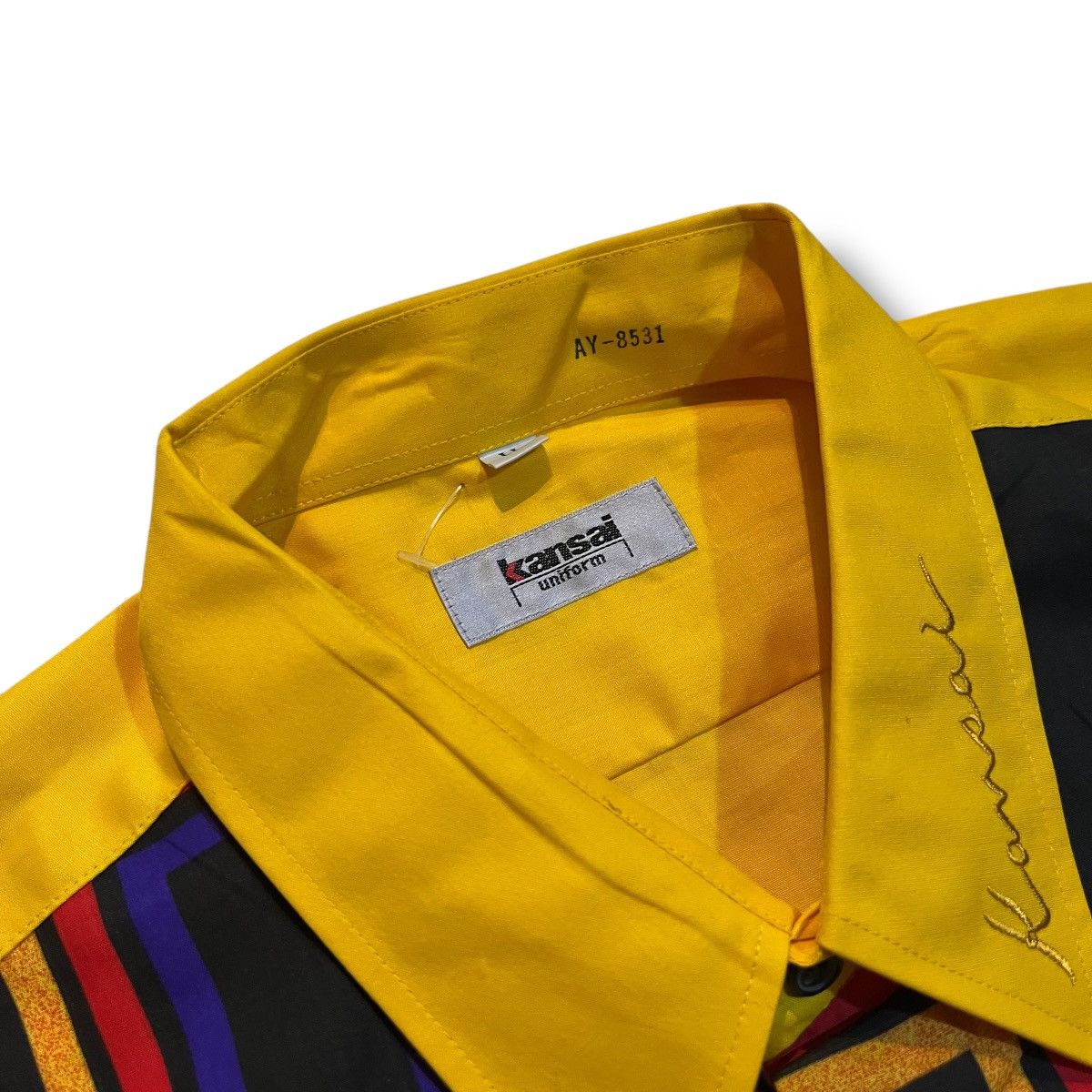 Kansai Yamamoto Archive kansai yamamoto uniform pattern button ups shirt Size US XL / EU 56 / 4 - 8 Thumbnail