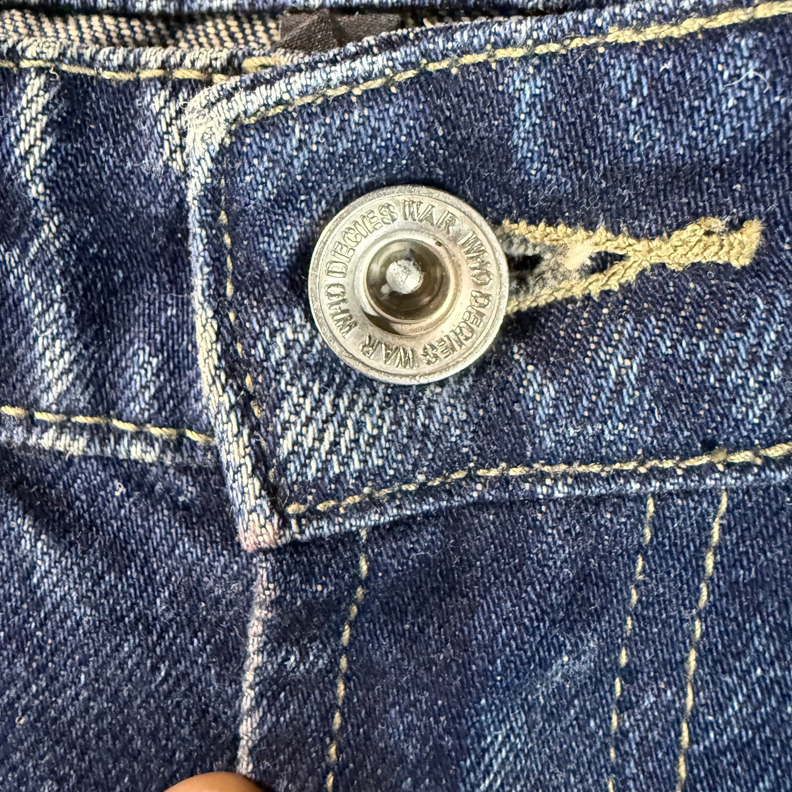 Who Decides War Who Decides War Scripture Denim Jeans Size 34 Size US 34 / EU 50 - 5 Thumbnail