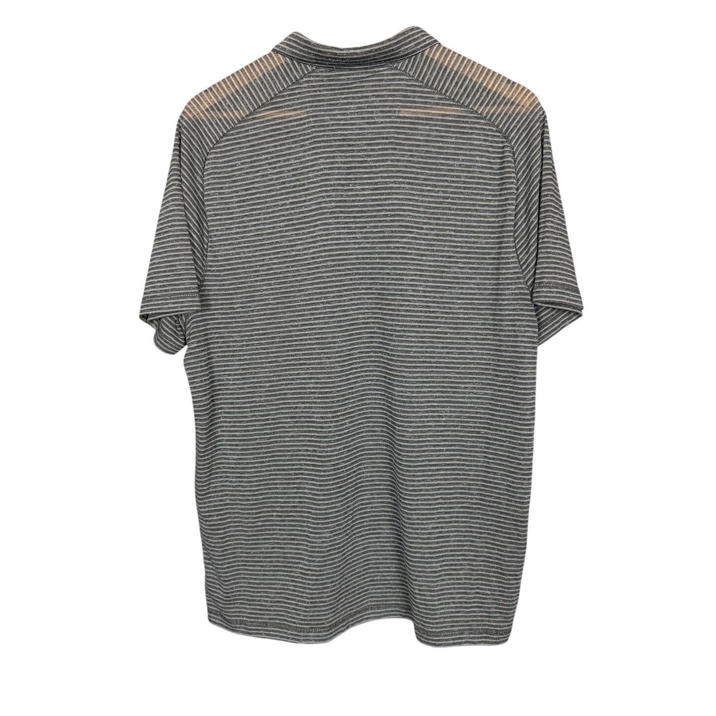 John Varvatos John Varvatos USA Blue Black Lightweight Linen Blend Polo XL Size US XL / EU 56 / 4 - 2 Thumbnail
