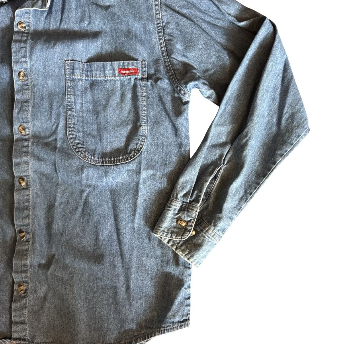 Wrangler Vintage Wrangler Men’s Denim Button-Up Shirt - Size XL Size US XL / EU 56 / 4 - 8 Thumbnail