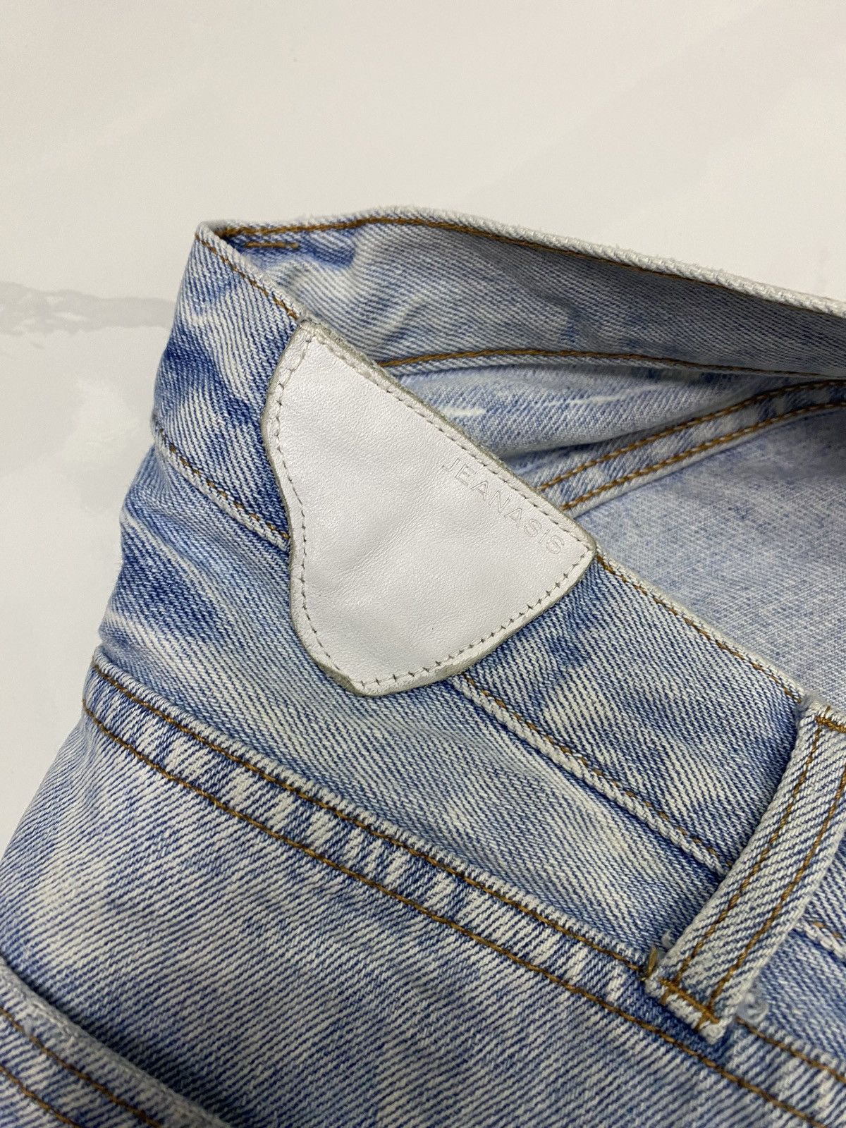 If Six Was Nine BLEACHED JEANASIS DISTRESSED DENIM JEANS Size US 30 / EU 46 - 7 Thumbnail