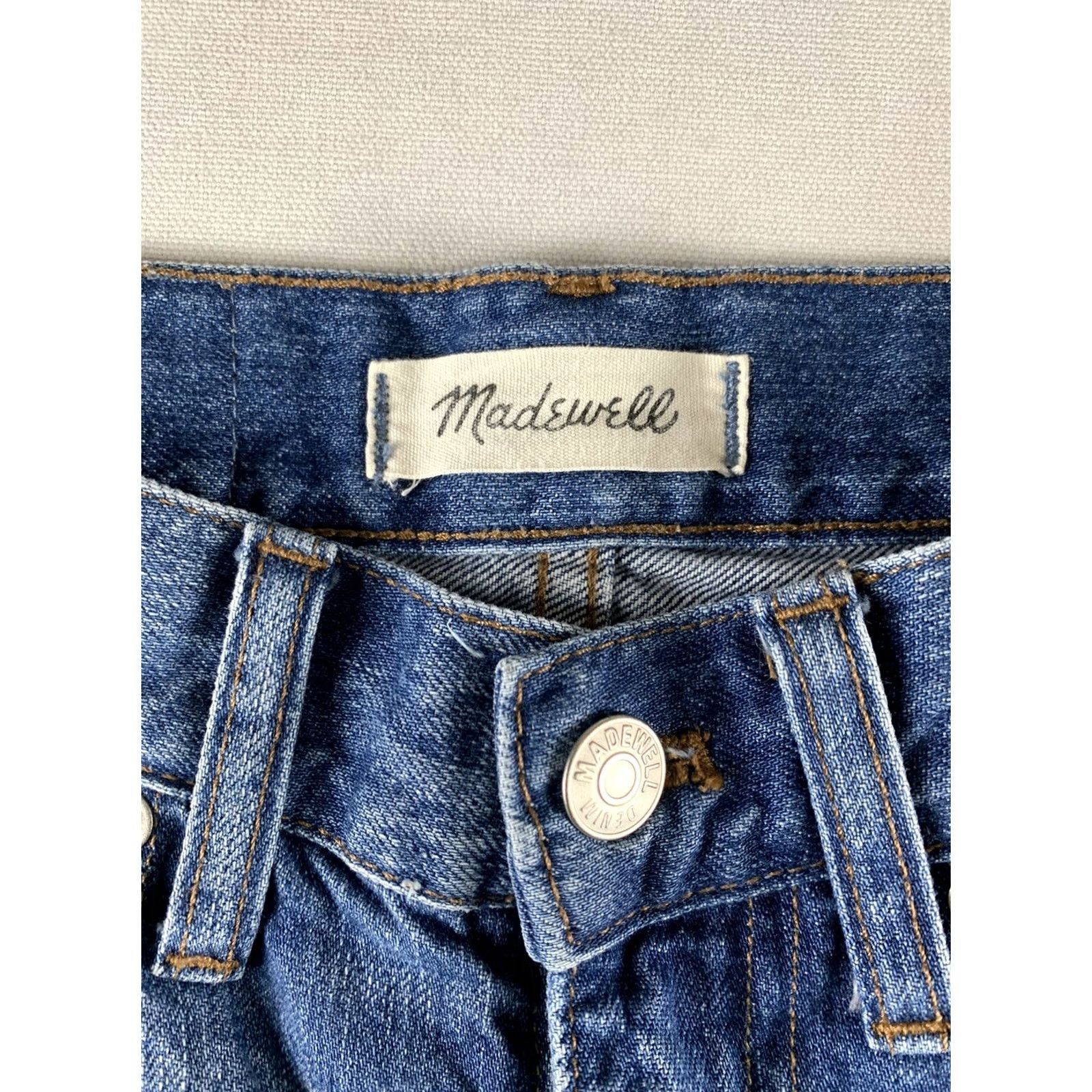Madewell MADEWELL RIGID SKINNY JEANS WOMENS SIZE 23 BLUE 25X29 Size 40" / US 18 - 5 Thumbnail