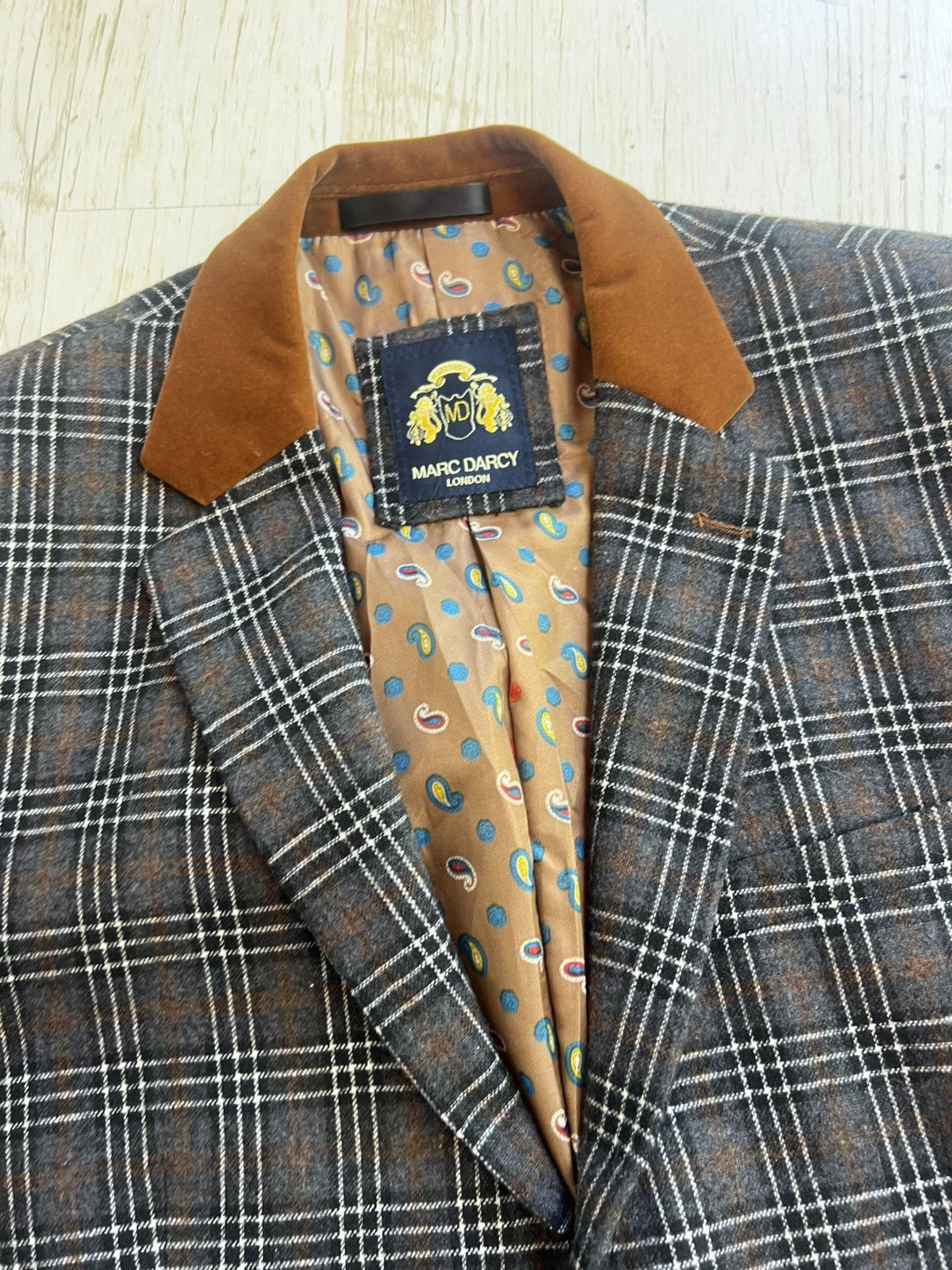 Other Mark Darsy Check Blazer Size 38 Classic Size 38R - 4 Thumbnail