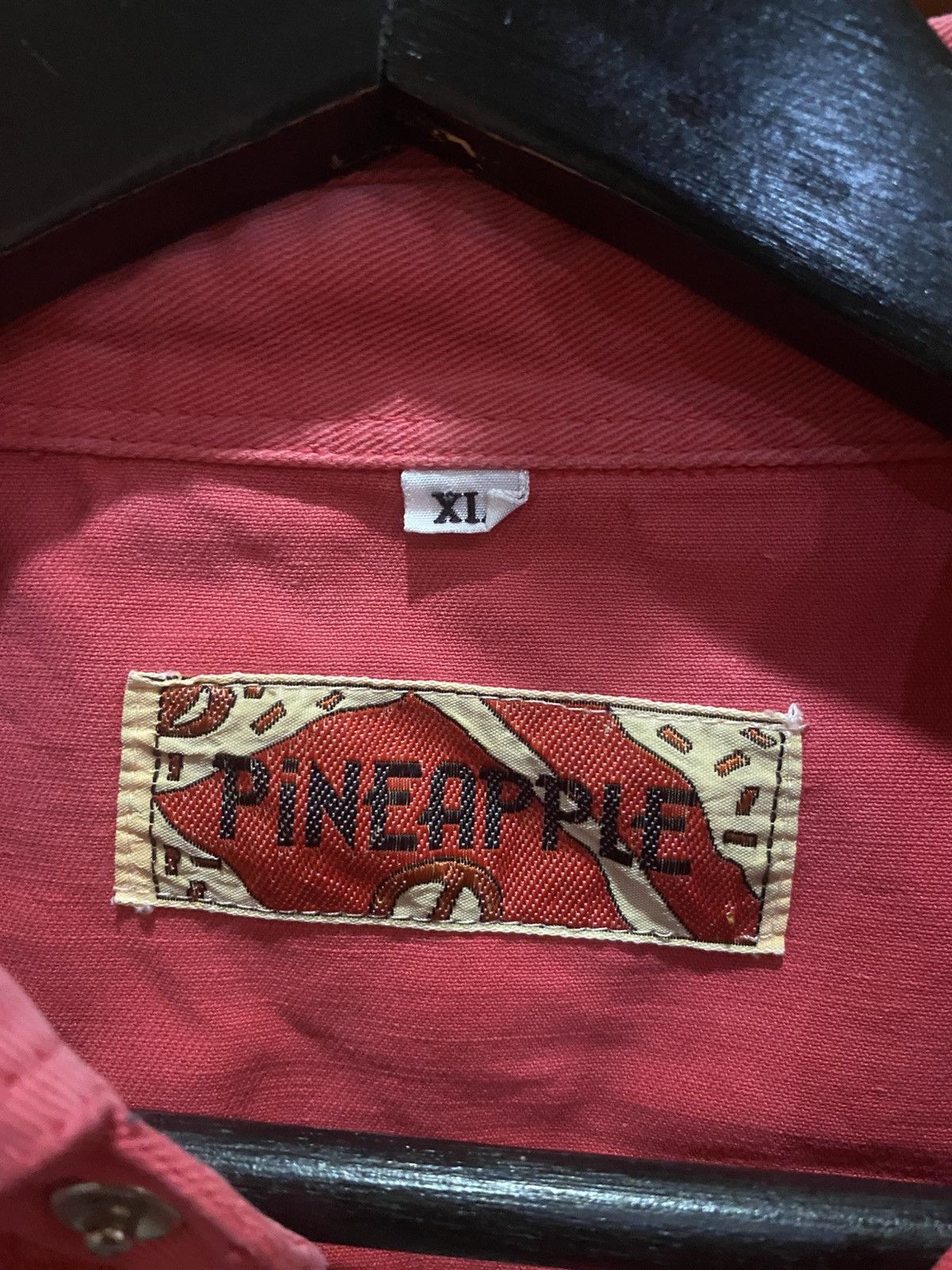 Pineapple Connection Vintage PINEAPPLE Western-Style Red Cotton Shirt XL Size US XL / EU 56 / 4 - 4 Thumbnail