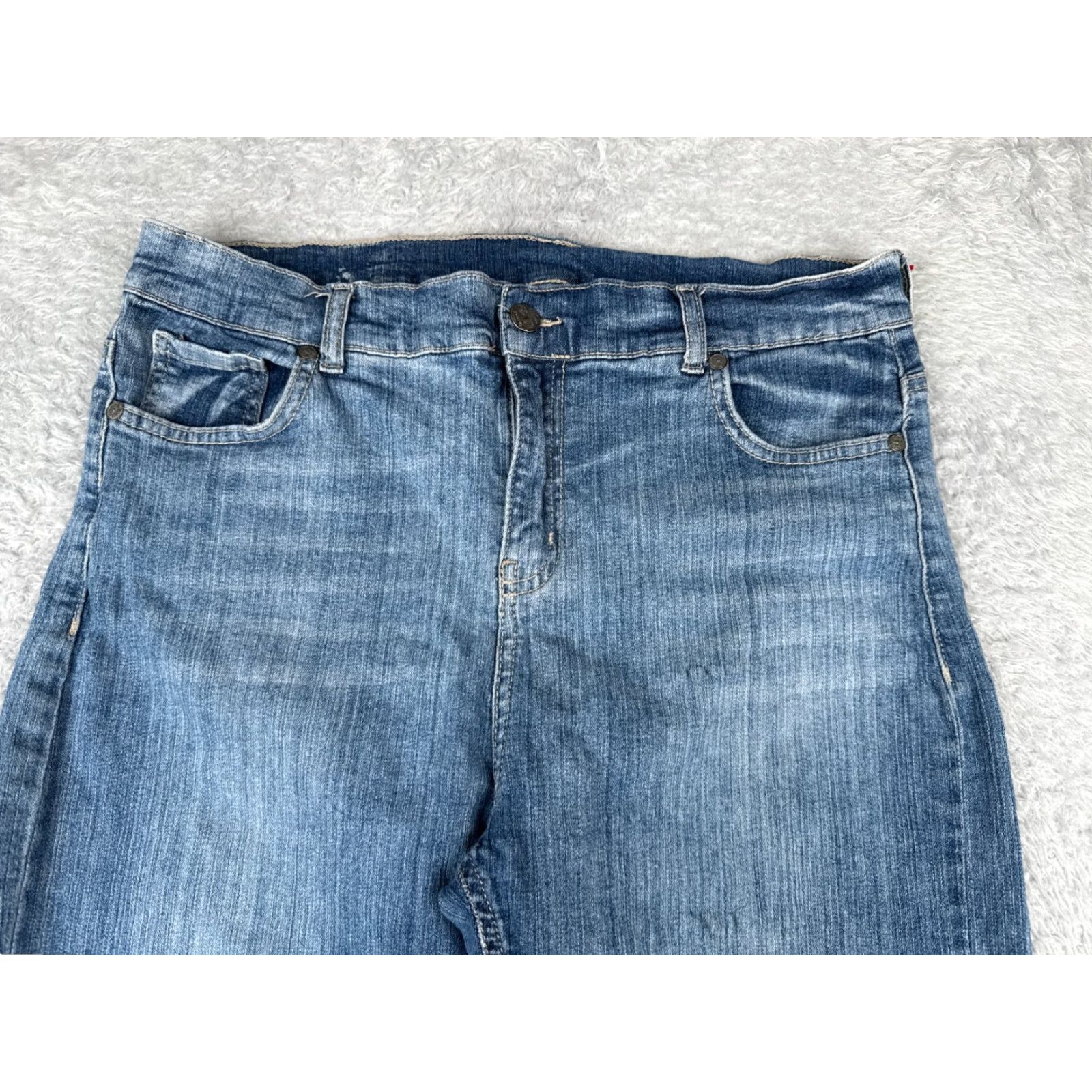 Vintage JNS Wear Jeans Womens 33 High Rise Skinny Denim Medium Wash 32x24 Regular 5-Pocket Blue Cotton Blend Distressed Stretch Size 24" / US 00 / IT 34 - 4 Thumbnail