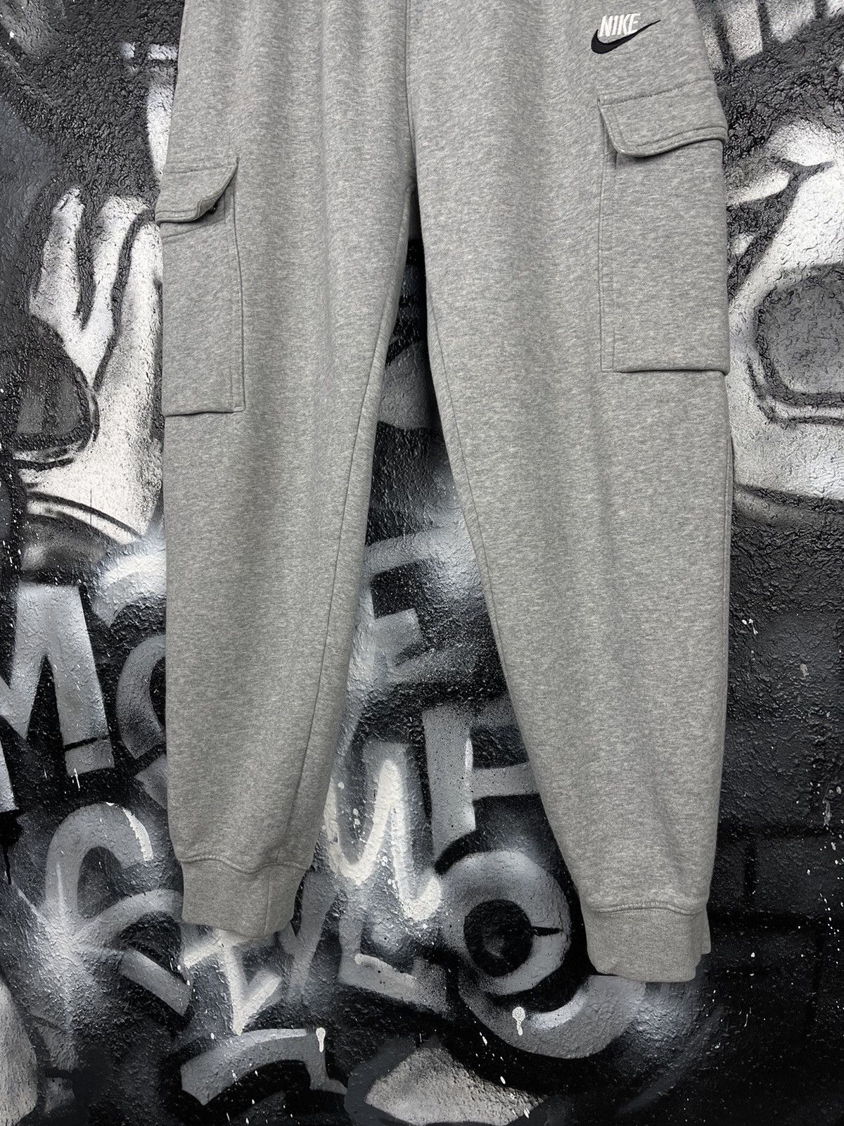 Japanese Brand Nike Y2K Grey Cotton Cargo Pants Men’s Size Small Size US 30 / EU 46 - 4 Thumbnail