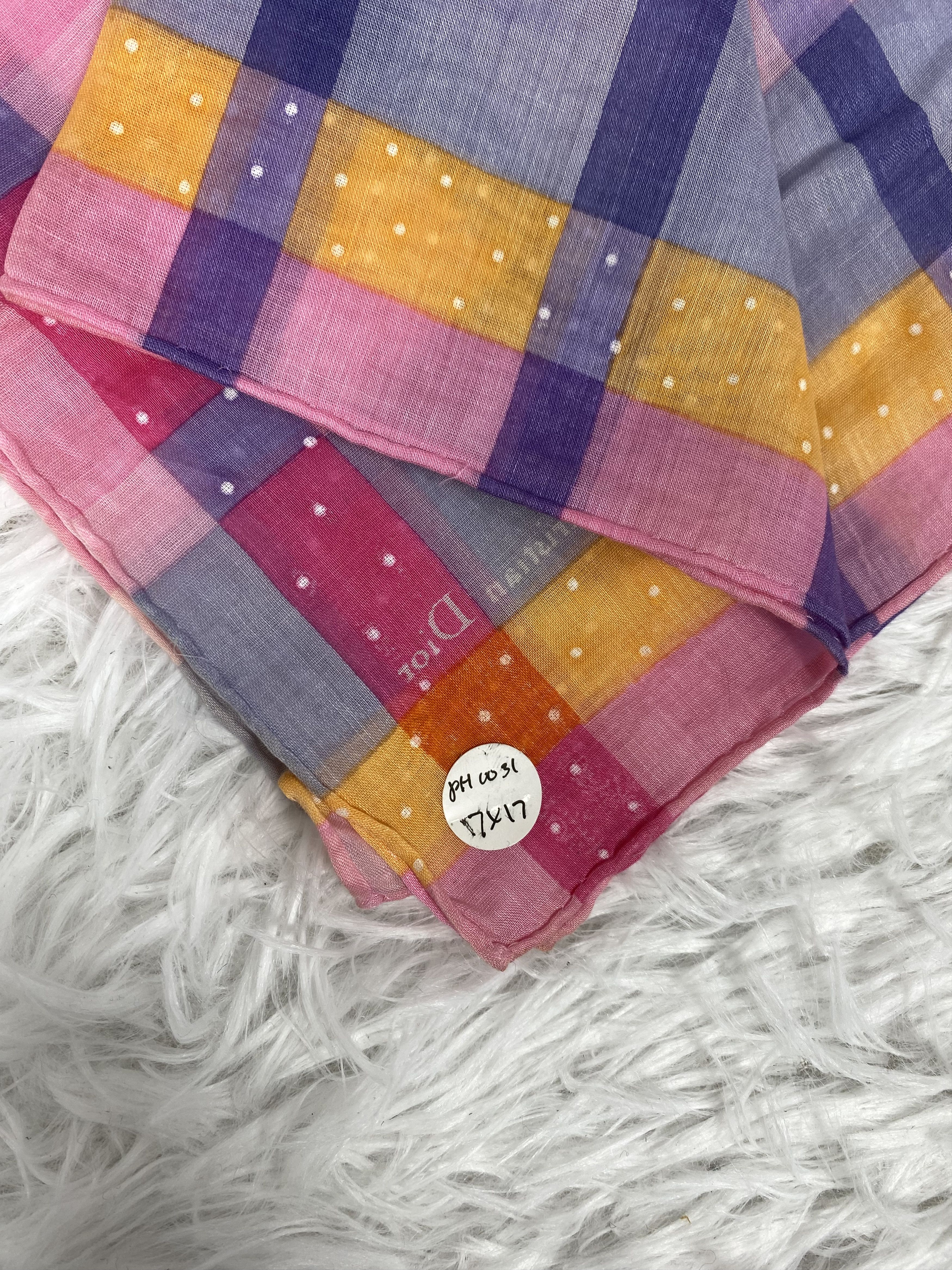 Vintage Vintage Christian Dior Handkerchief PH0031 Size ONE SIZE - 2 Thumbnail