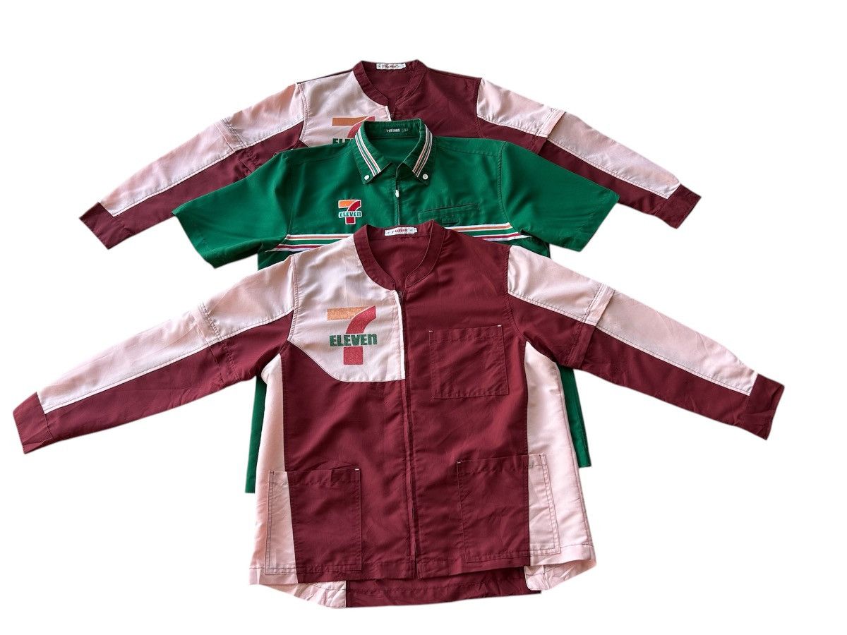 Uniform Wares Combo Sale 3 Pcs 7 Eleven Zip Up Shirts Size US S / EU 44-46 / 1 - 1 Thumbnail