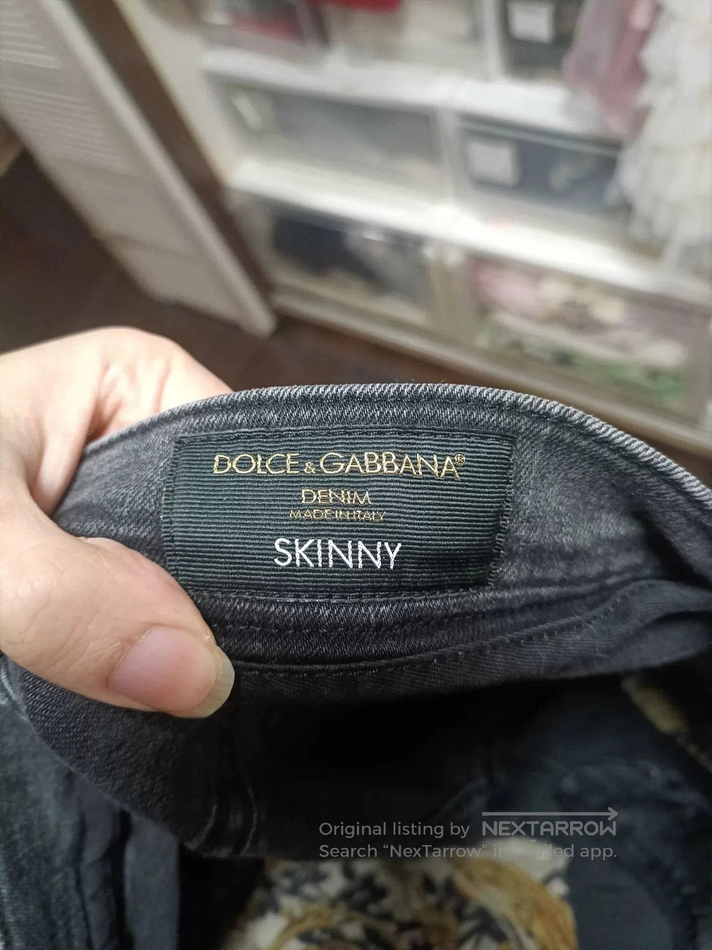 Dolce & Gabbana Baroque Print Jeans.