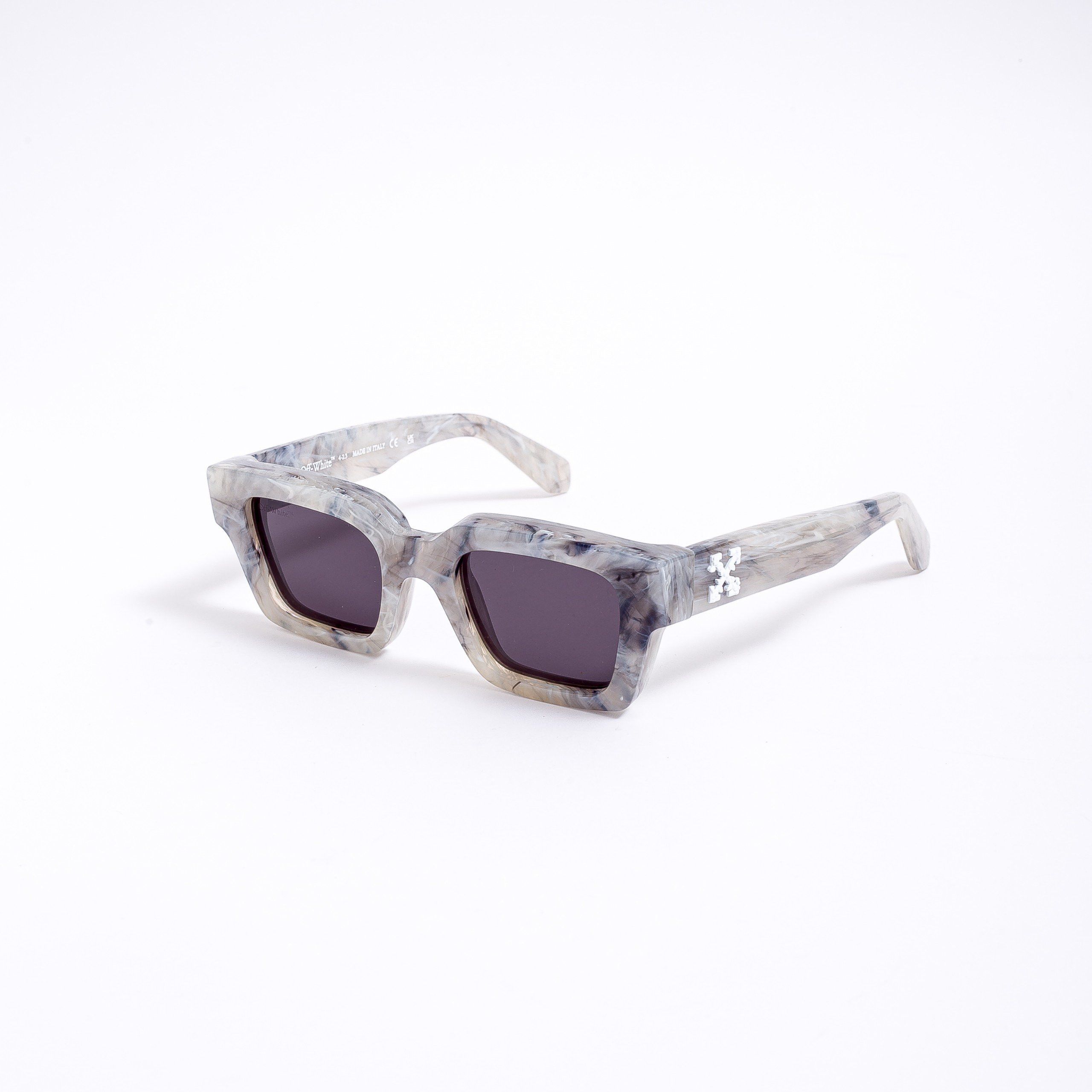Off-White OFF WHITE RECTANGLE-FRAME VIRGIL SUNGLASSES MARBLE Size ONE SIZE - 1 Thumbnail
