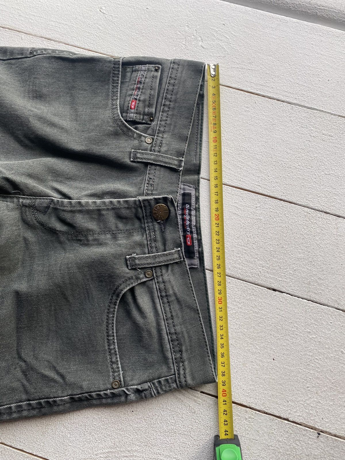 Diesel × Vintage 🔥Opium Vntg Diesel Green Washed Faded Punk Jeans Mens Y2k Size US 30 / EU 46 - 7 Thumbnail
