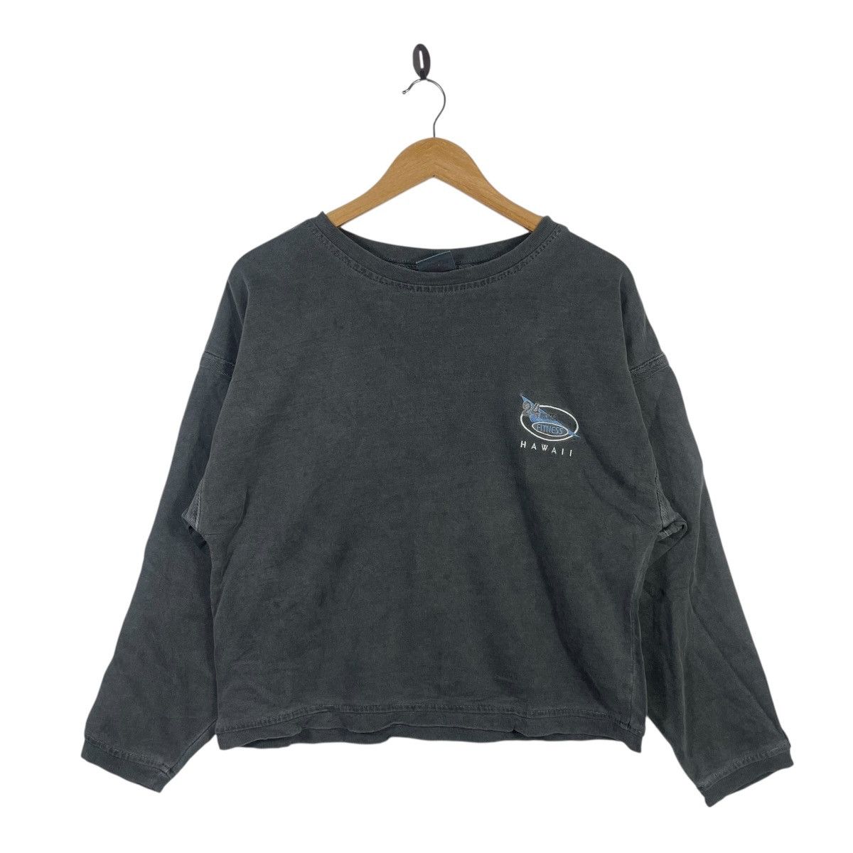 Vintage Vintage L.A. LOOKS Hawaii Fitness Cropped Long Sleeve Size S / US 4 / IT 40 - 1 Thumbnail