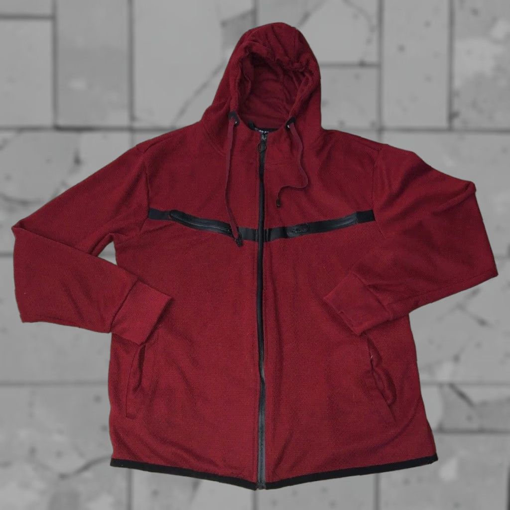 Vintage VINTAGE RK7 Hoodie Men XL Red Full-Zip Sweatshirt Size US XL / EU 56 / 4 - 1 Thumbnail