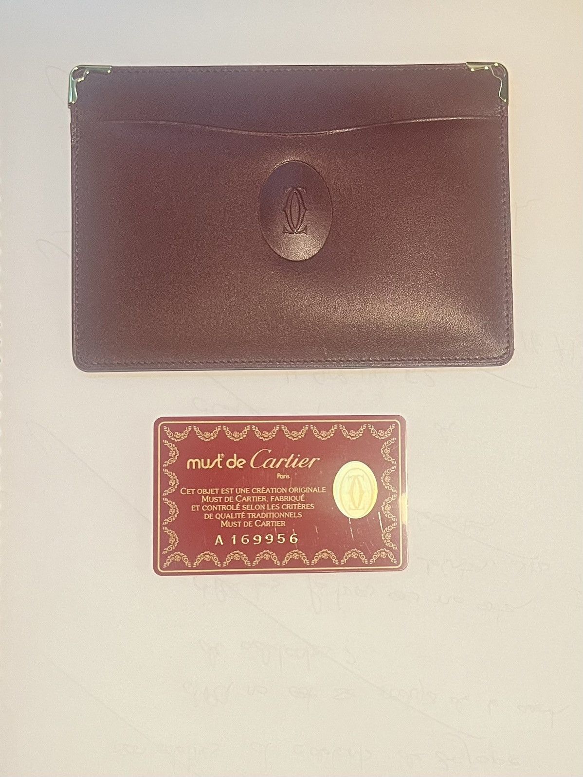 image of Cartier Card / Passport Holder in Bordeaux, Women's