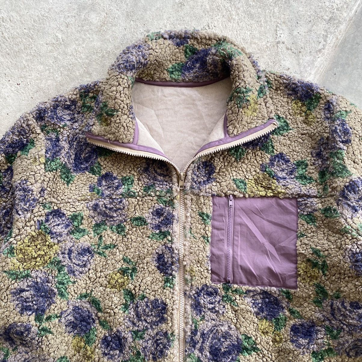 Japanese Brand JOUETIE Flower Multicolor Deep Pile Zipper Sweater Size US M / EU 48-50 / 2 - 4 Thumbnail