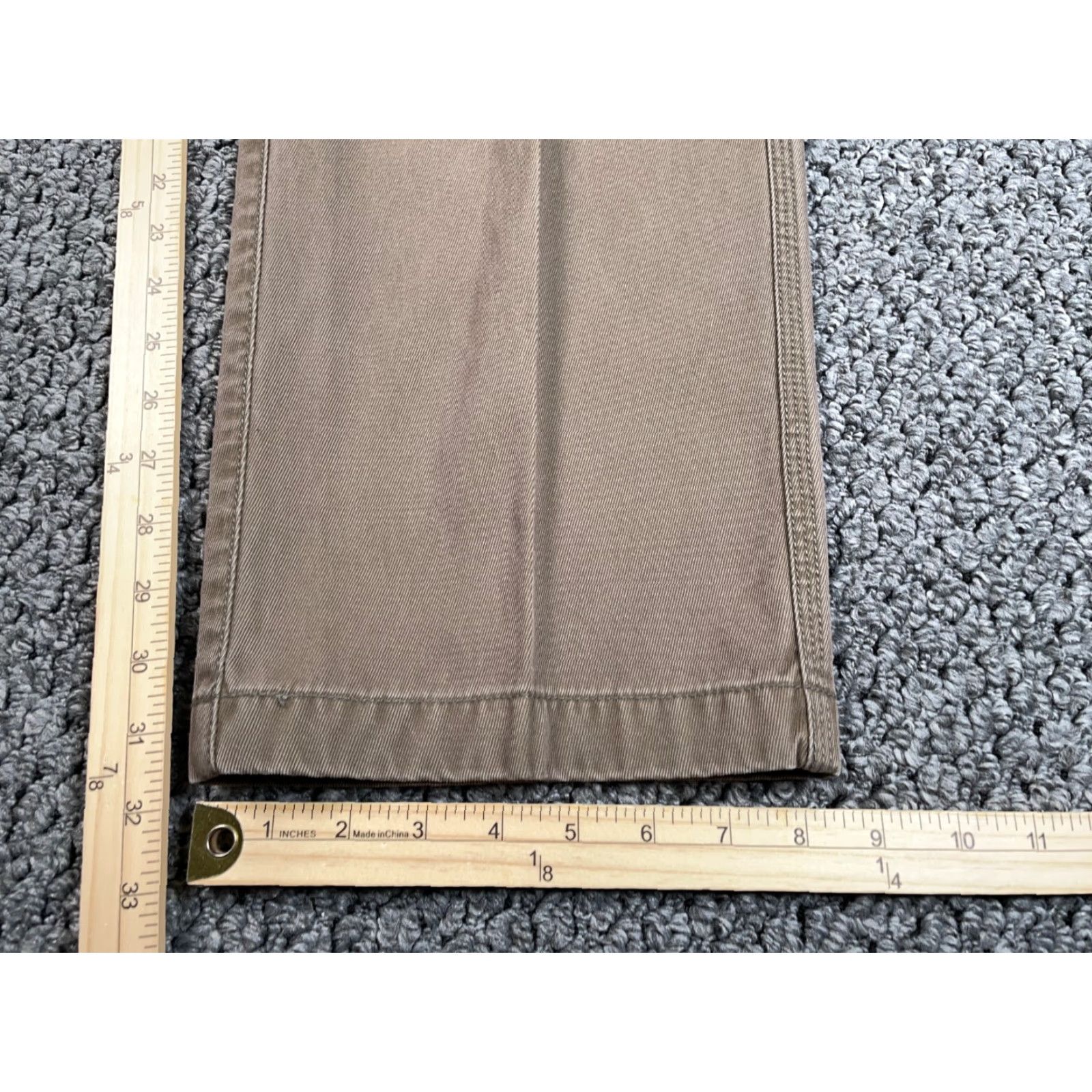 Vintage L.L. Bean Pants Men 34 x 31 Brown Canvas Straight Leg Workwear Mens Outdoor Size US 34 / EU 50 - 5 Thumbnail