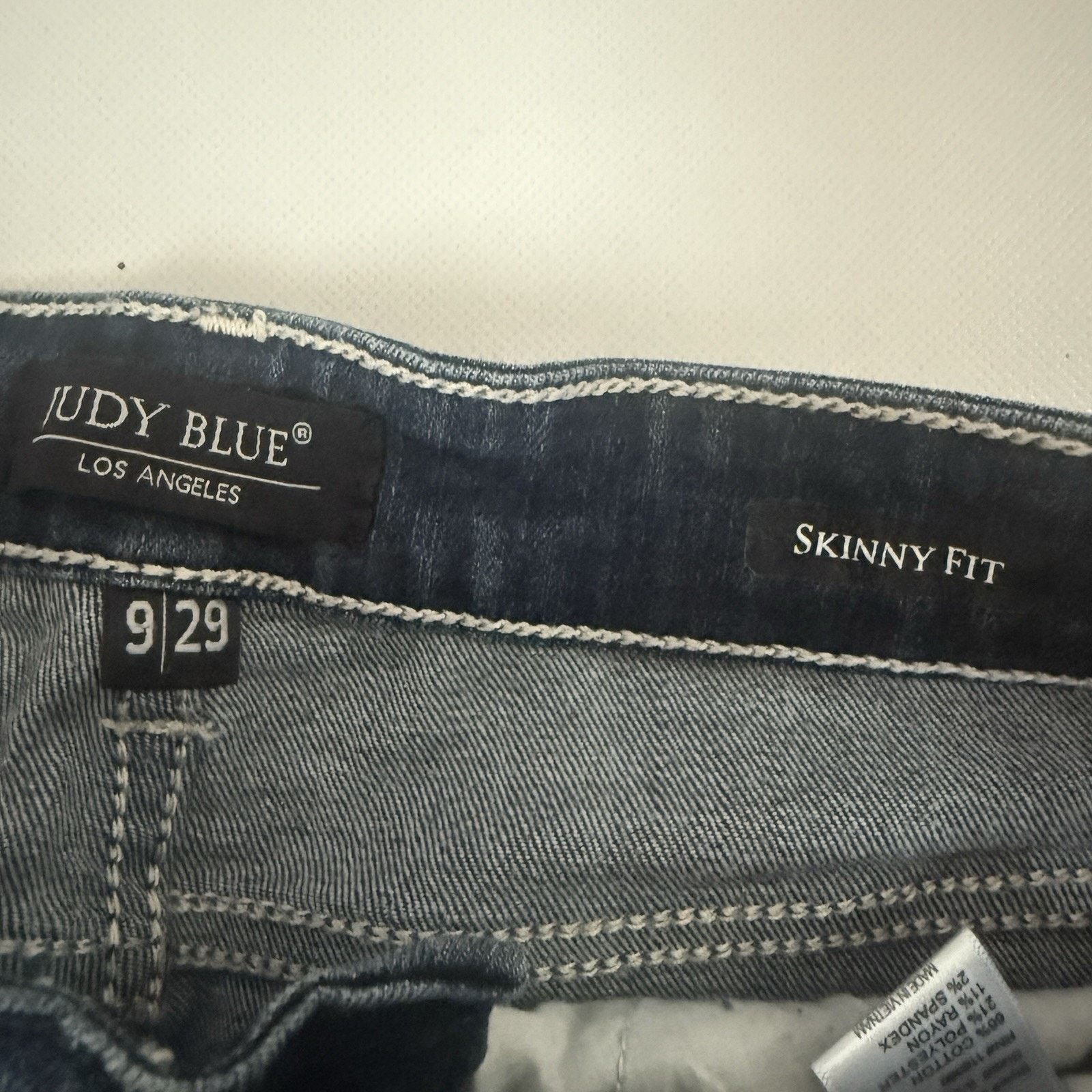 Judy Blue Judy Blue Skinny Fit Dark Wash Stretch Slim Casual Jeans Size 29" - 3 Thumbnail
