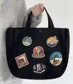 Japanese Brand Fashion y2k patches canvas shoulder messenger bag vintage Size ONE SIZE - 2 Thumbnail