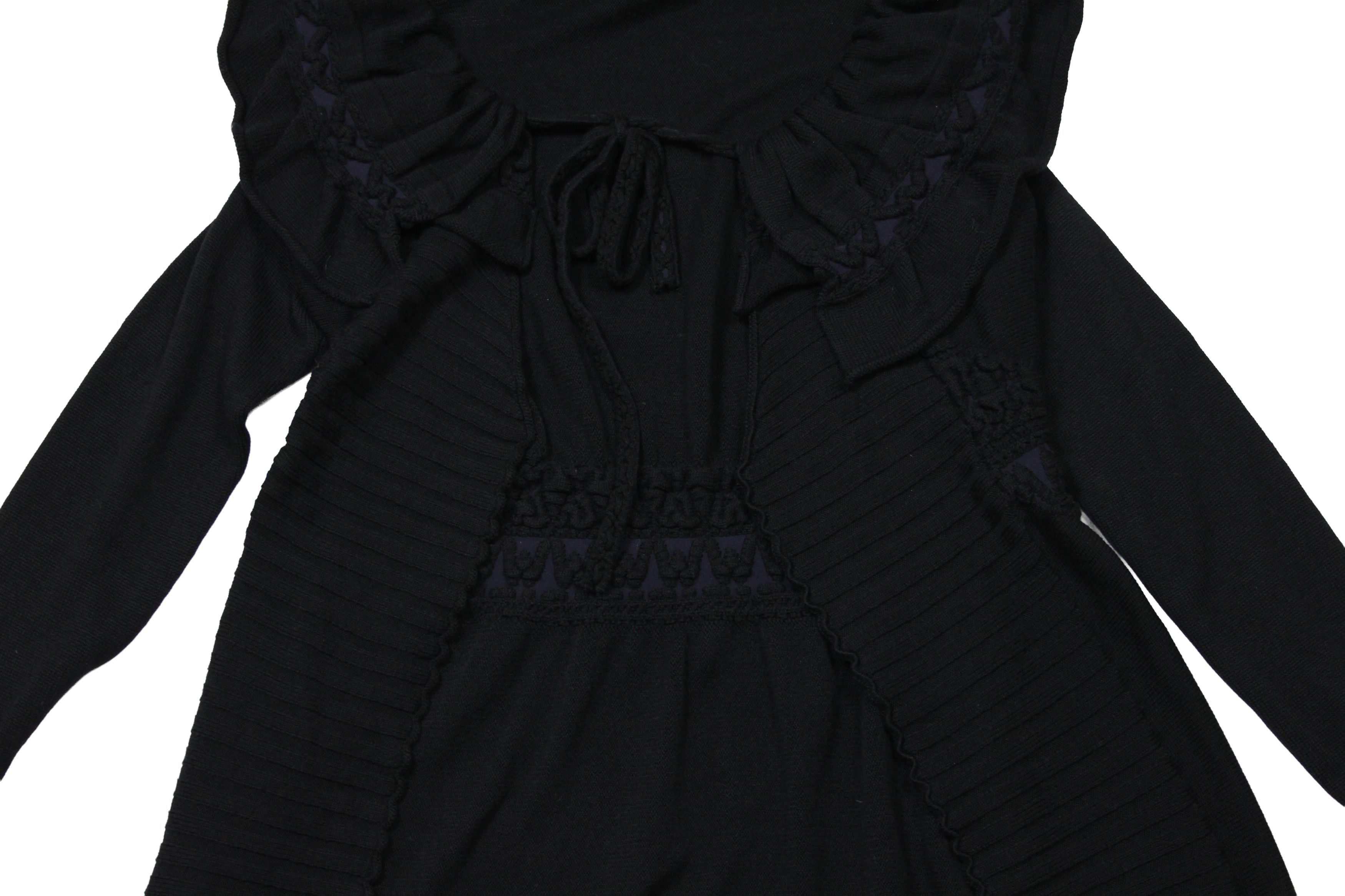 Marithe + Francois Girbaud 00S Cravatatakiller Y2K Avant Garde Cardigan Vintage Size M / US 6-8 / IT 42-44 - 4 Thumbnail