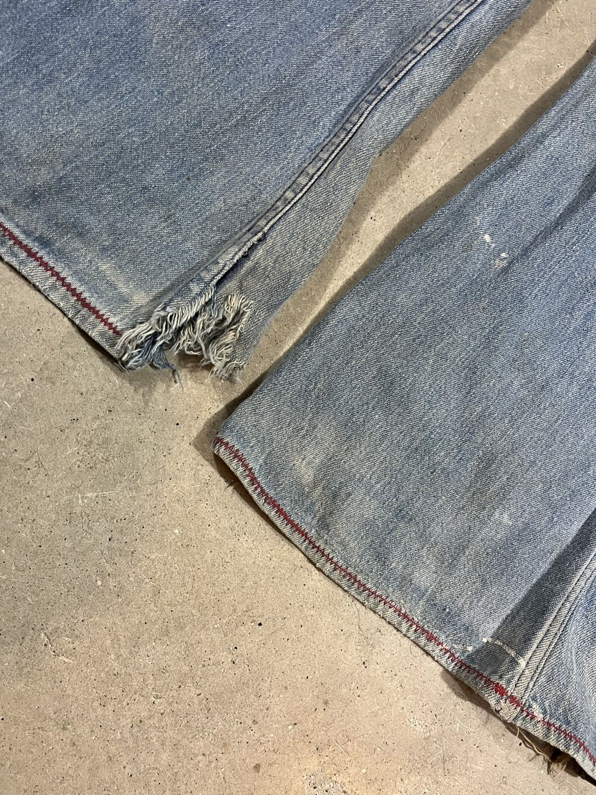 Lee Vintage 70s Lee Flared Jeans Faded Blue 30x31 Size US 30 / EU 46 - 6 Thumbnail