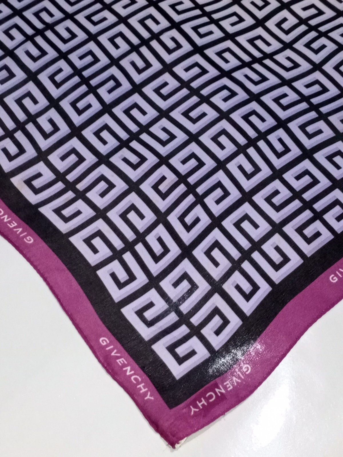 Givenchy GIVENCHY PARIS Large GG Iconic Monogram Vintage Silk Scarf Size ONE SIZE - 5 Thumbnail