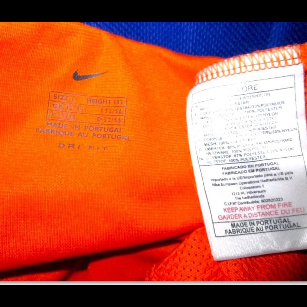 Nike Netherlands 2000 2001 Home Shirt Jersey Size US L / EU 52-54 / 3 - 2 Thumbnail