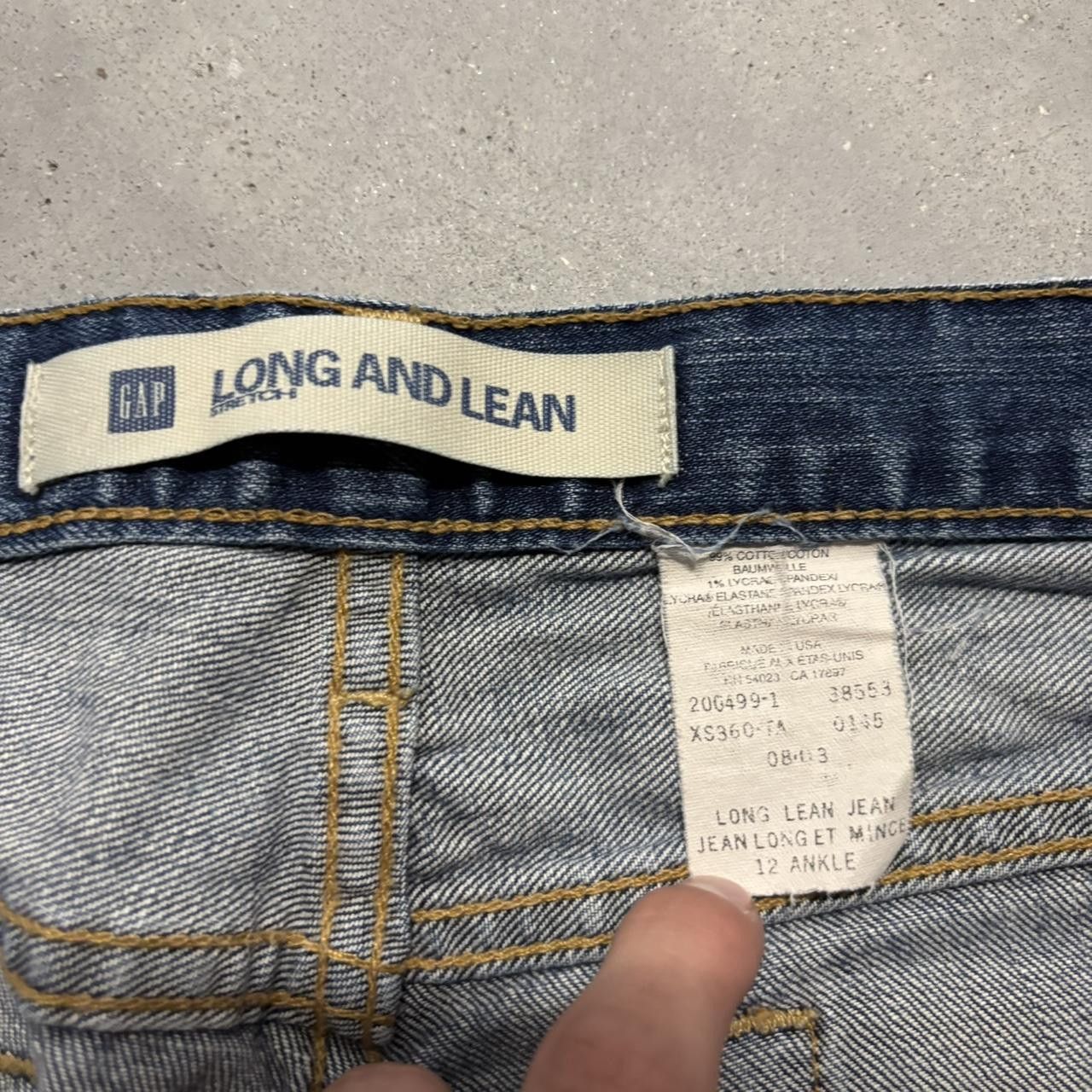 Japanese Brand × Vintage Crazy Vintage Y2K/2000s Dark Blue Wash Bootcut Streetwear Denim Jeans! Size US 34 / EU 50 - 7 Thumbnail