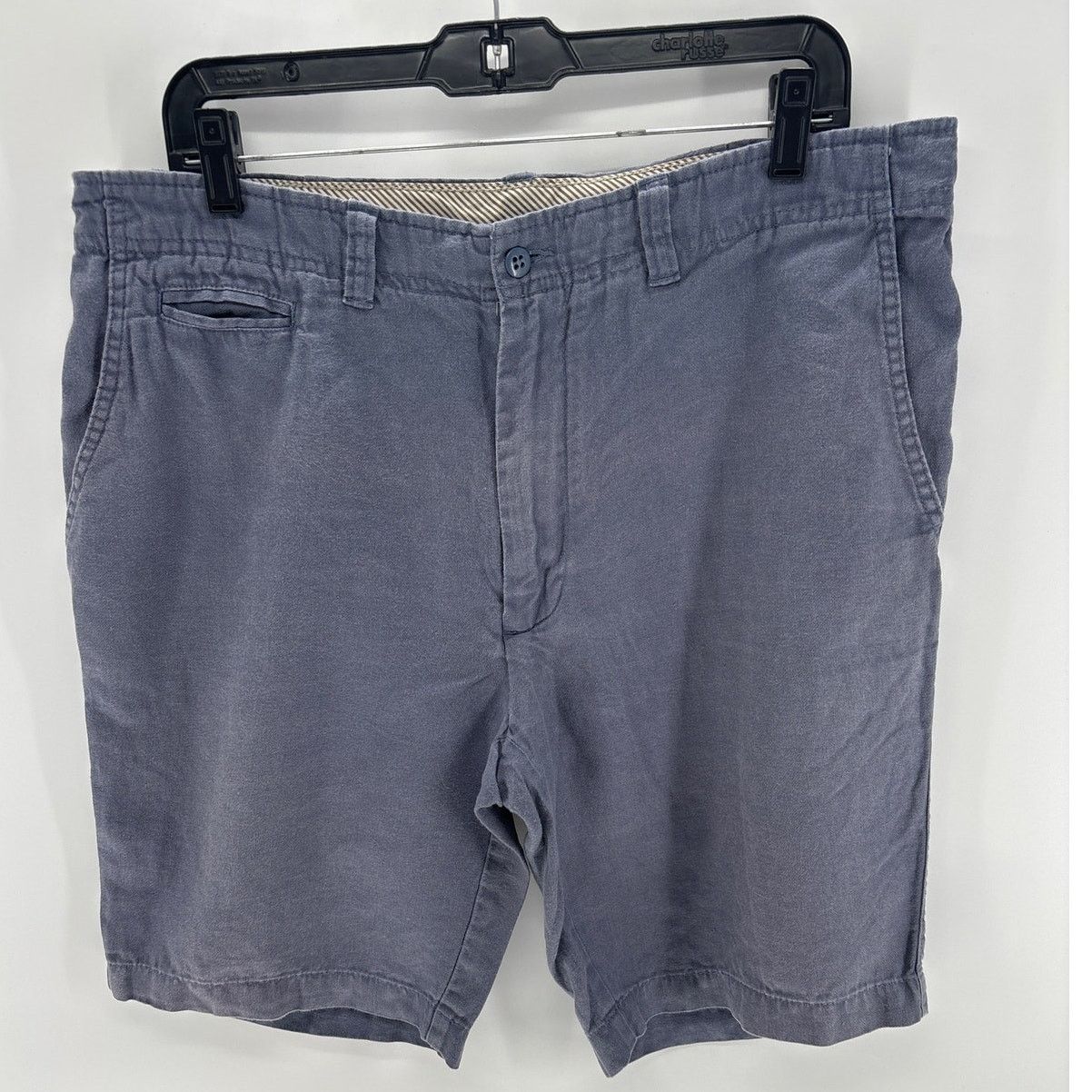 Cremieux Cremieux Men's 100% Linen Blue Casual shorts Size US 35 - 1 Thumbnail
