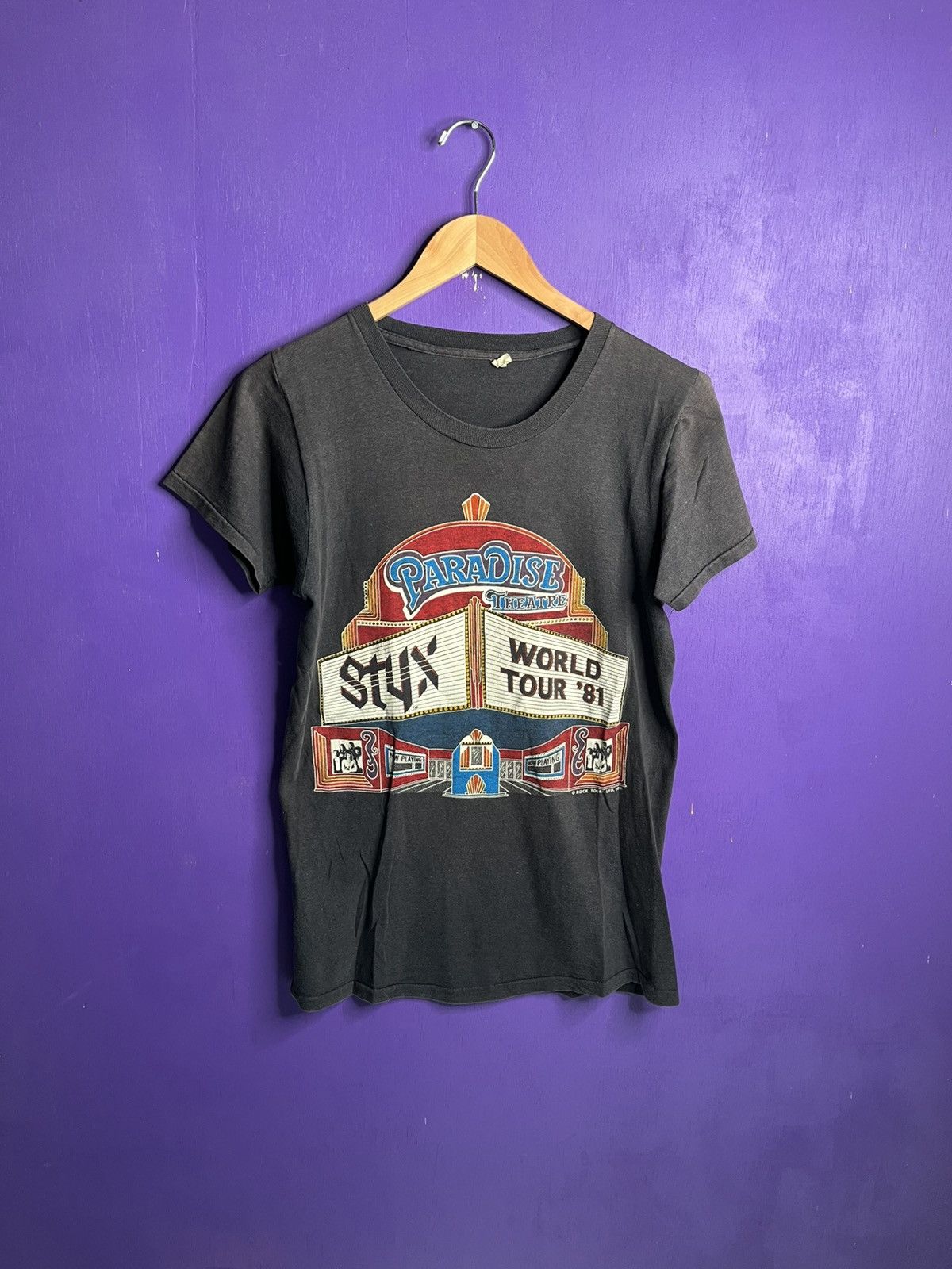 Vintage 1981 Styx at the paradise theatre tour t-shirt
