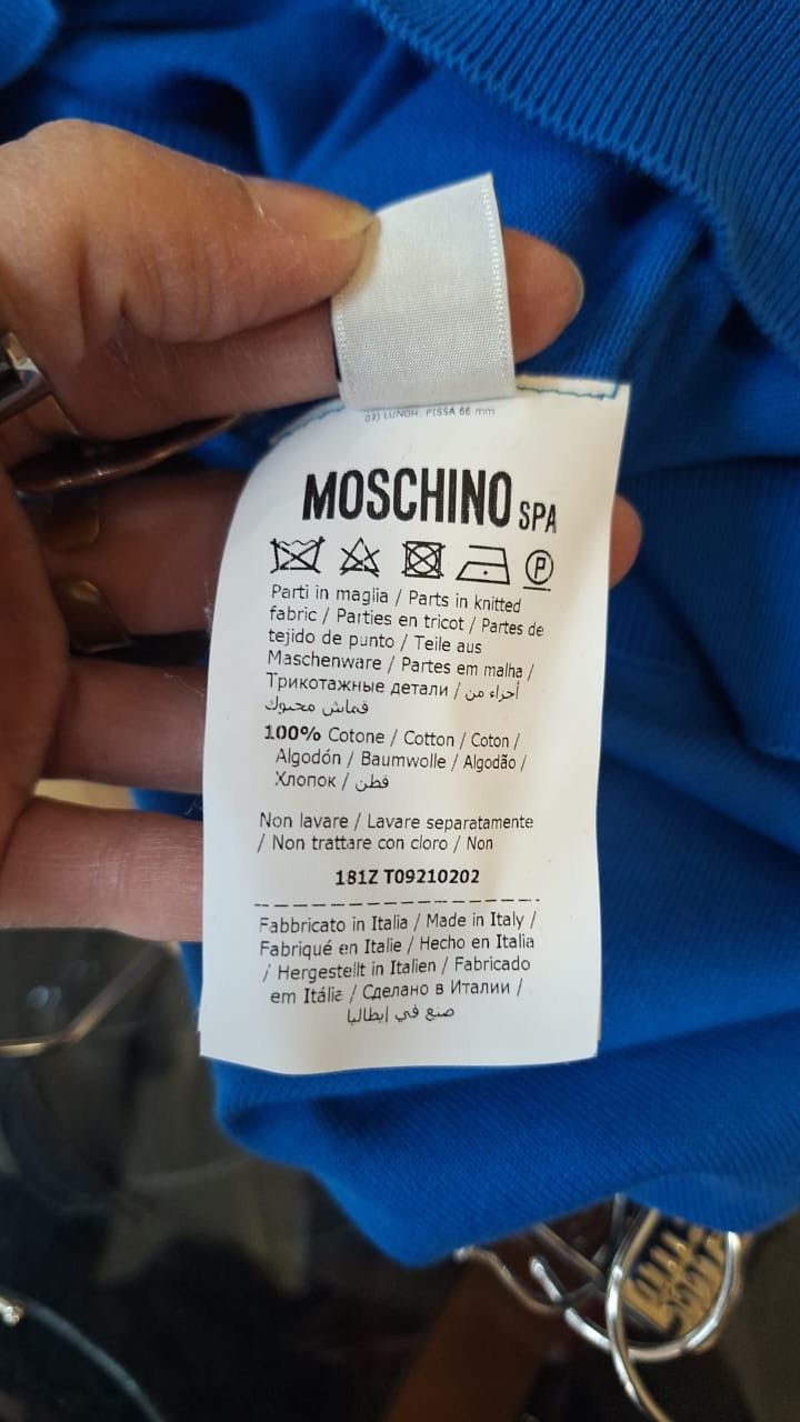 Moschino Moschino Couture Sweatshirt with Logo Print Orange Blue Size US M / EU 48-50 / 2 - 7 Thumbnail