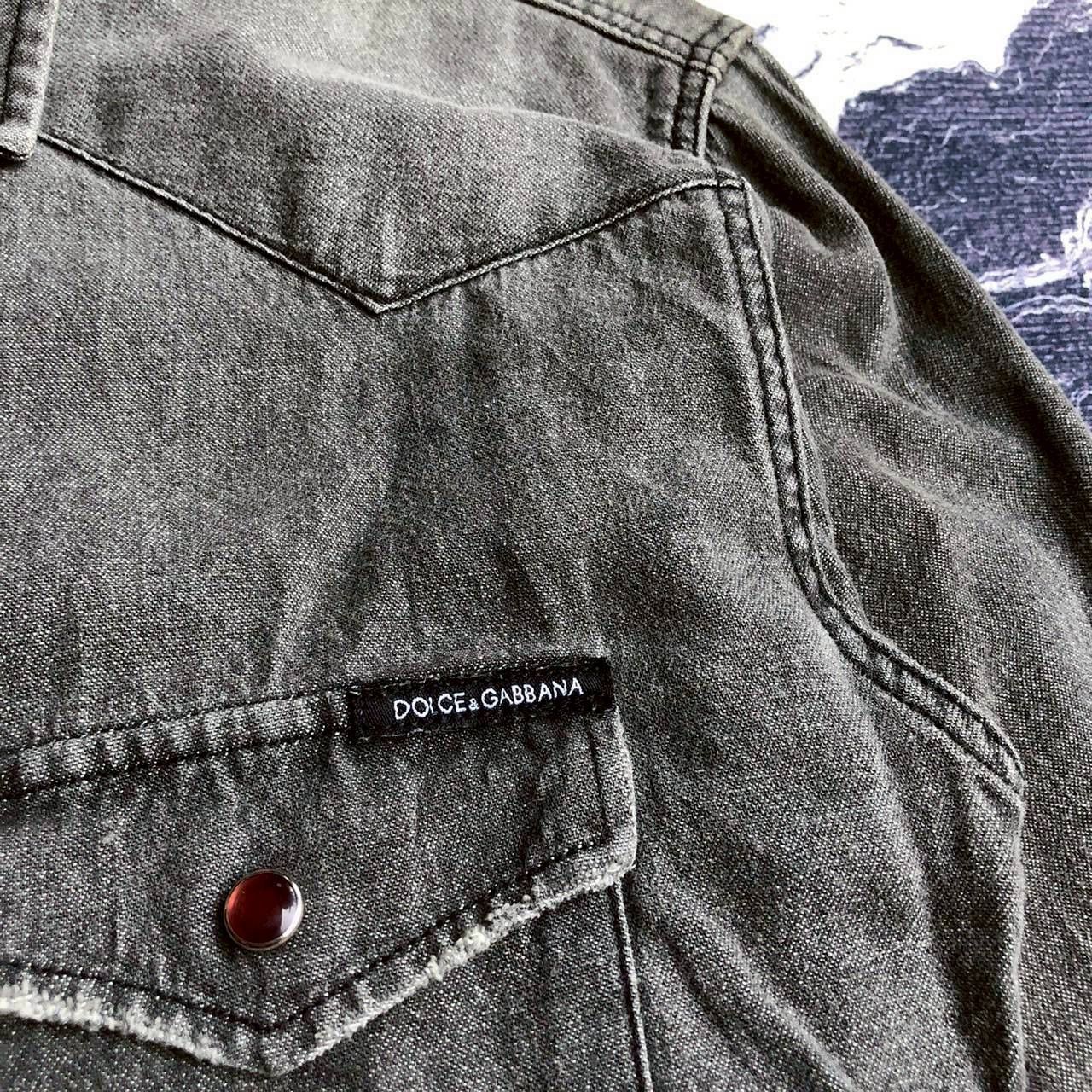 Dolce & Gabbana Dolce & Gabbana Sicilia Grey Denim Shirt Size S / US 4 / IT 40 - 6 Thumbnail