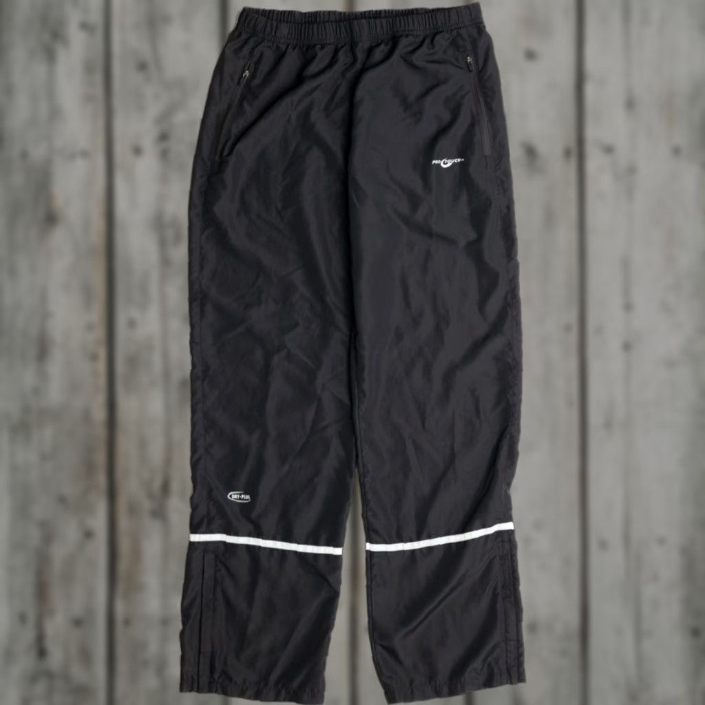 Vintage VINTAGE Pro Touch Black Track Pants Small Athletic Joggers Activewear Pants Small Black Pro Touch Vintage Track Pants Mens/Womens Size US 29 - 1 Thumbnail