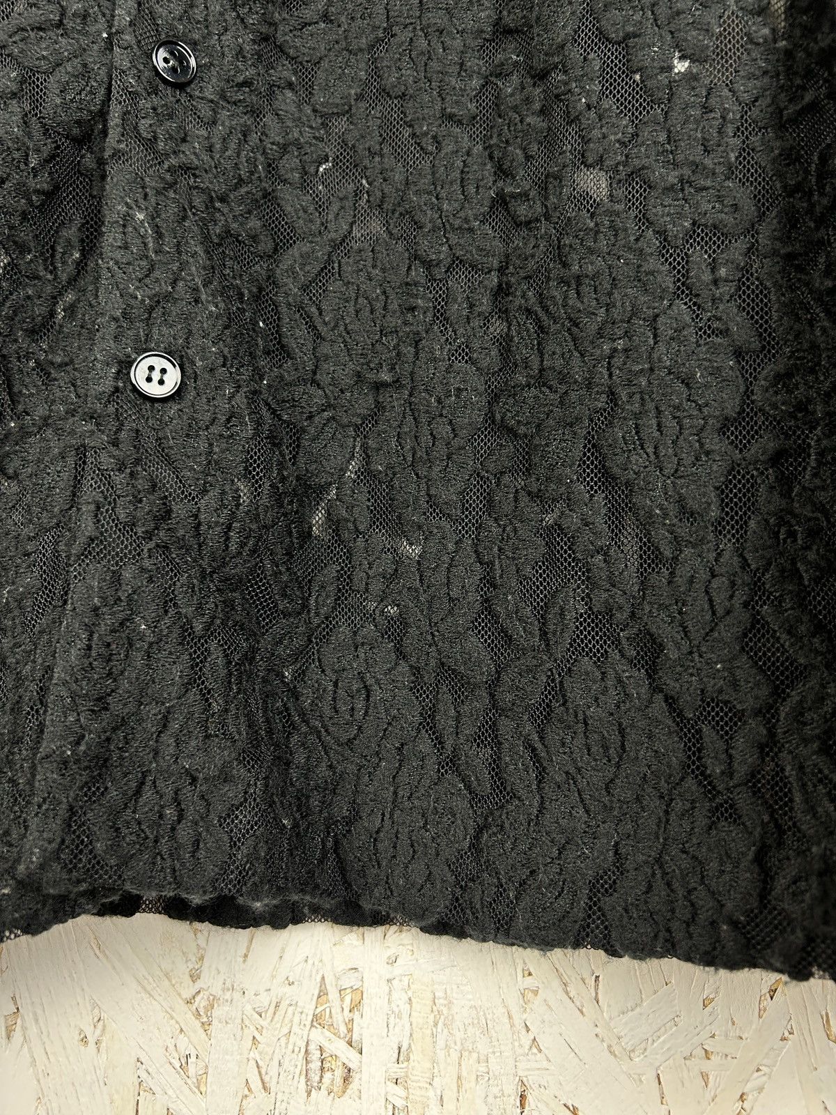 Tricot Comme des Garcons 90s Comme Des Garcons 1999 Lace Archive Button Up Shirt Size S / US 4 / IT 40 - 4 Thumbnail