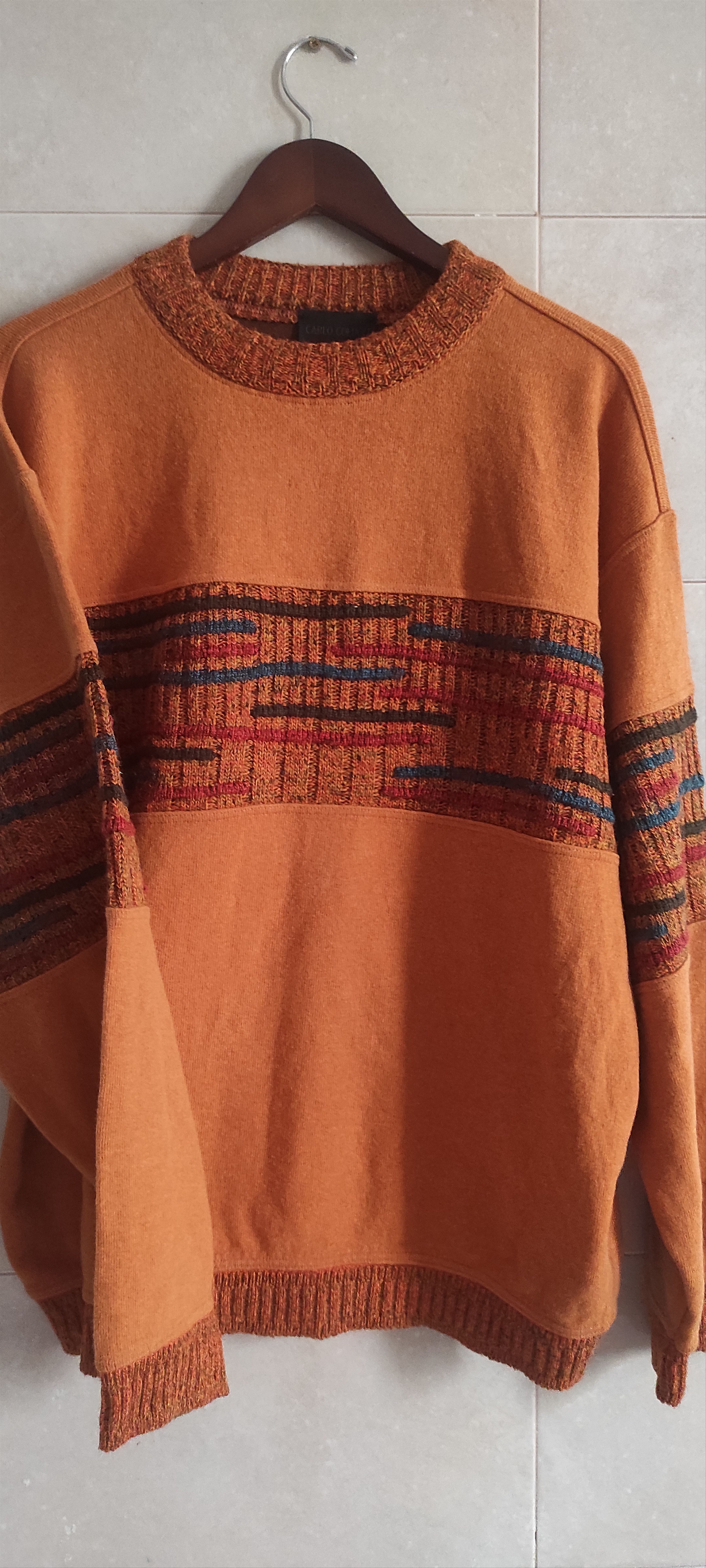 Carlo Colucci Carlo Colucci Sweater Multicolor Striped Knit Pullover 90s Size US XL / EU 56 / 4 - 19 Thumbnail