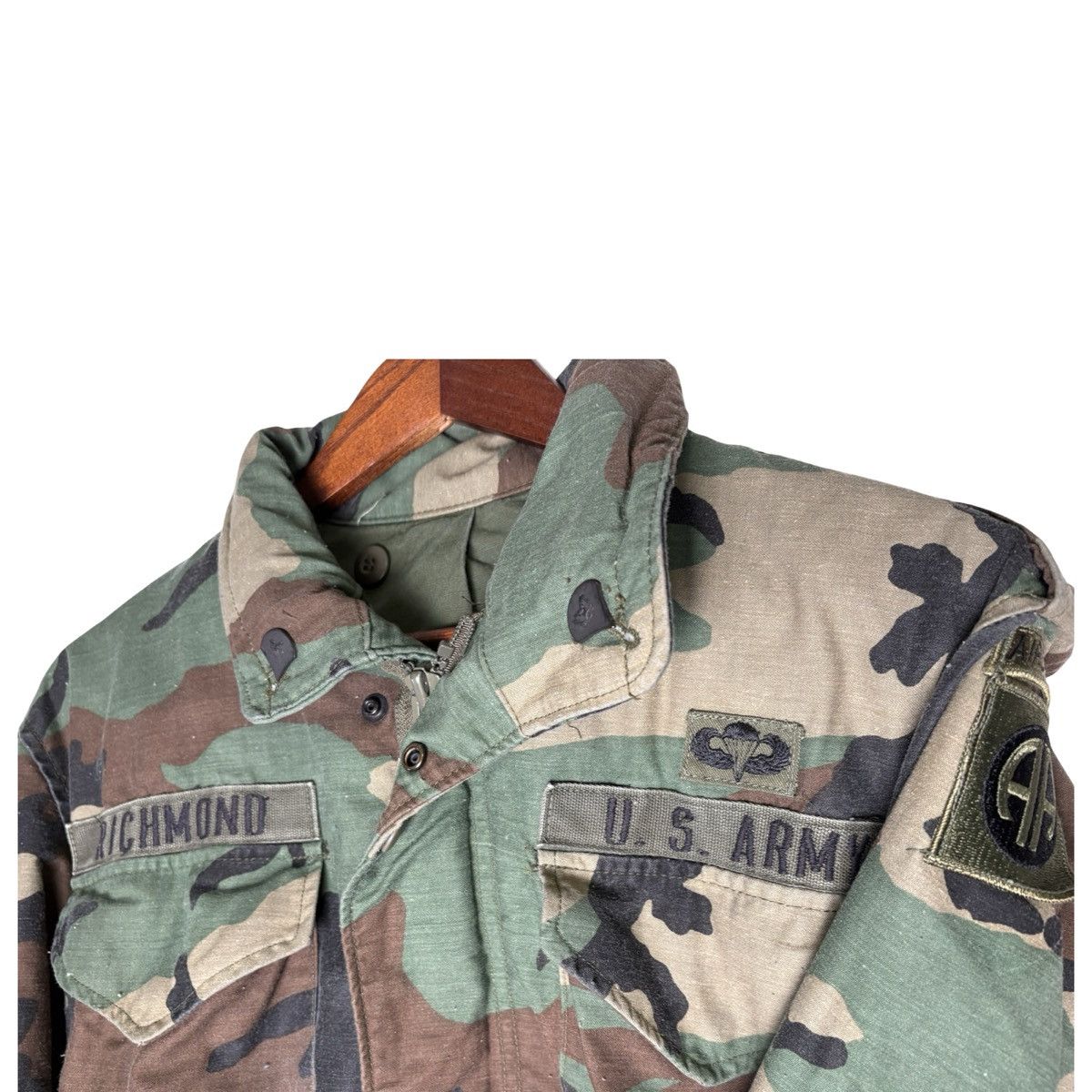 Other US Army M65 Field Jacket Small Reg Woodland Camo Cold Weathr Size US S / EU 44-46 / 1 - 3 Thumbnail