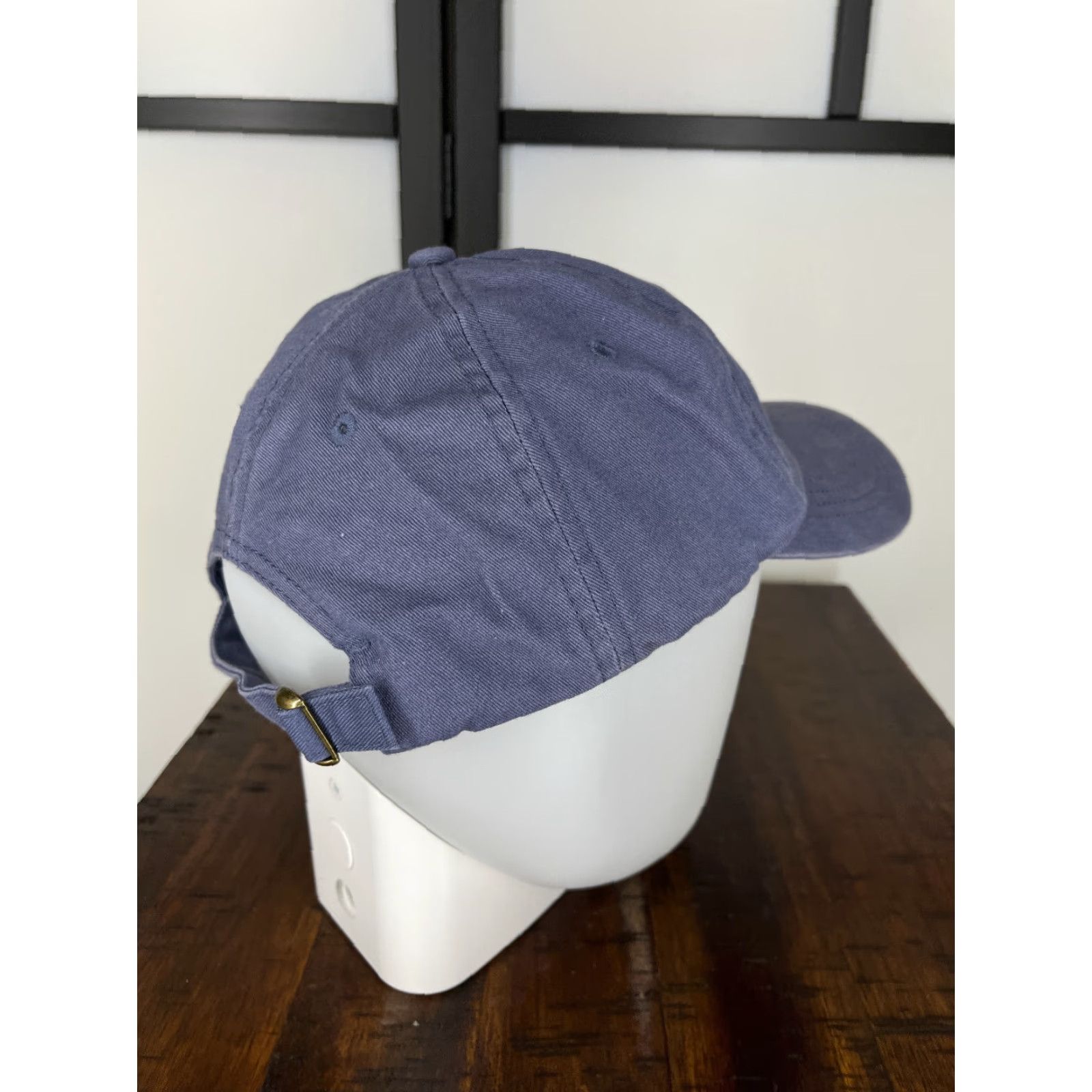 Good American American Dry Goods Hat Adult One Size Blue Cotton Twill Snapback Fox Strap Back Solid Outdoor Size ONE SIZE - 7 Thumbnail