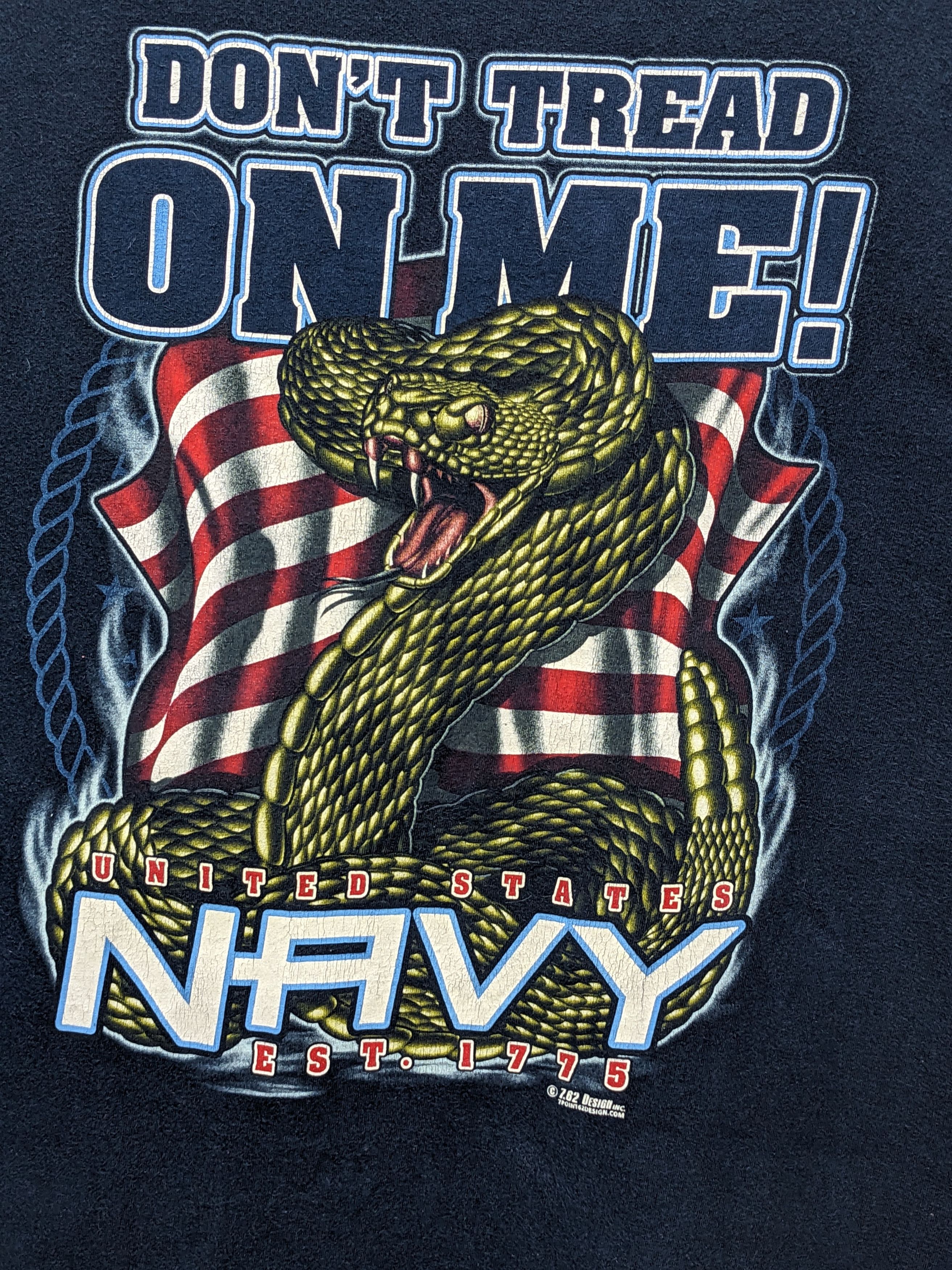 Vintage UNITED STATES NAVY 7.62 DESIGN TSHIRT Size US L / EU 52-54 / 3 - 6 Thumbnail