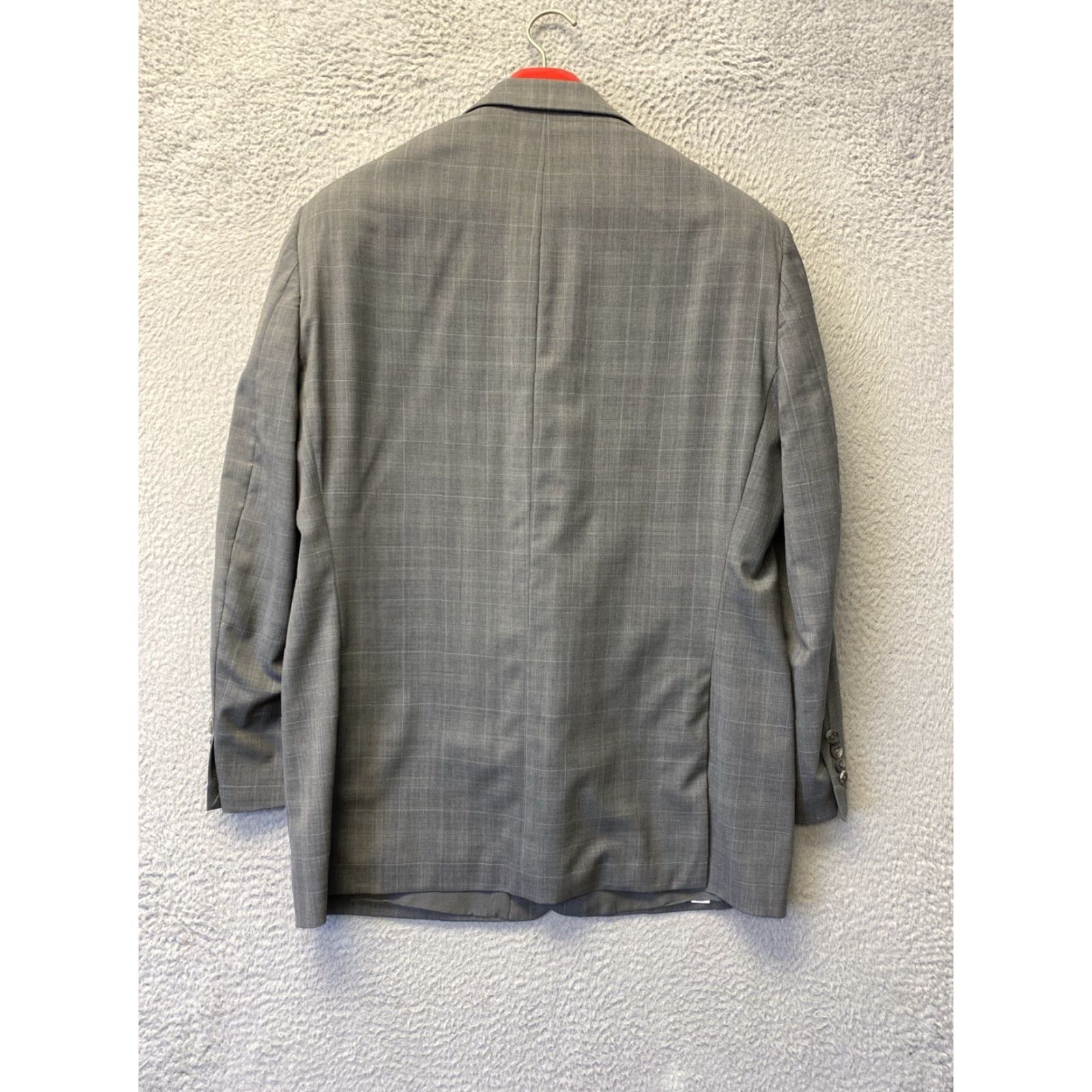Calvin Klein Calvin Klein mens blazer 44 gray plaid 2bt jacket sport coat Size 44R - 6 Thumbnail