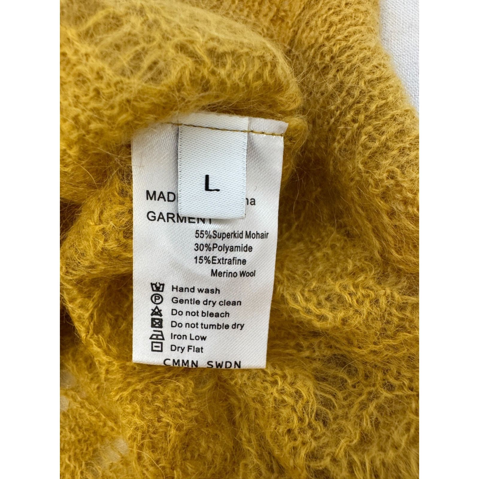 CMMN SWDN NWT CMMN SWDN Elm Pointelle Cardigan in Mohair Blend Size L Size US L / EU 52-54 / 3 - 7 Thumbnail