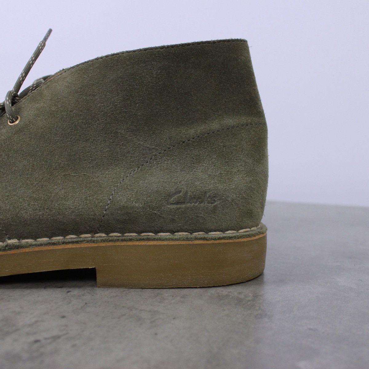 Clarks Clarks Suede Desert Boots Olive Size US 11 / EU 44 - 3 Thumbnail