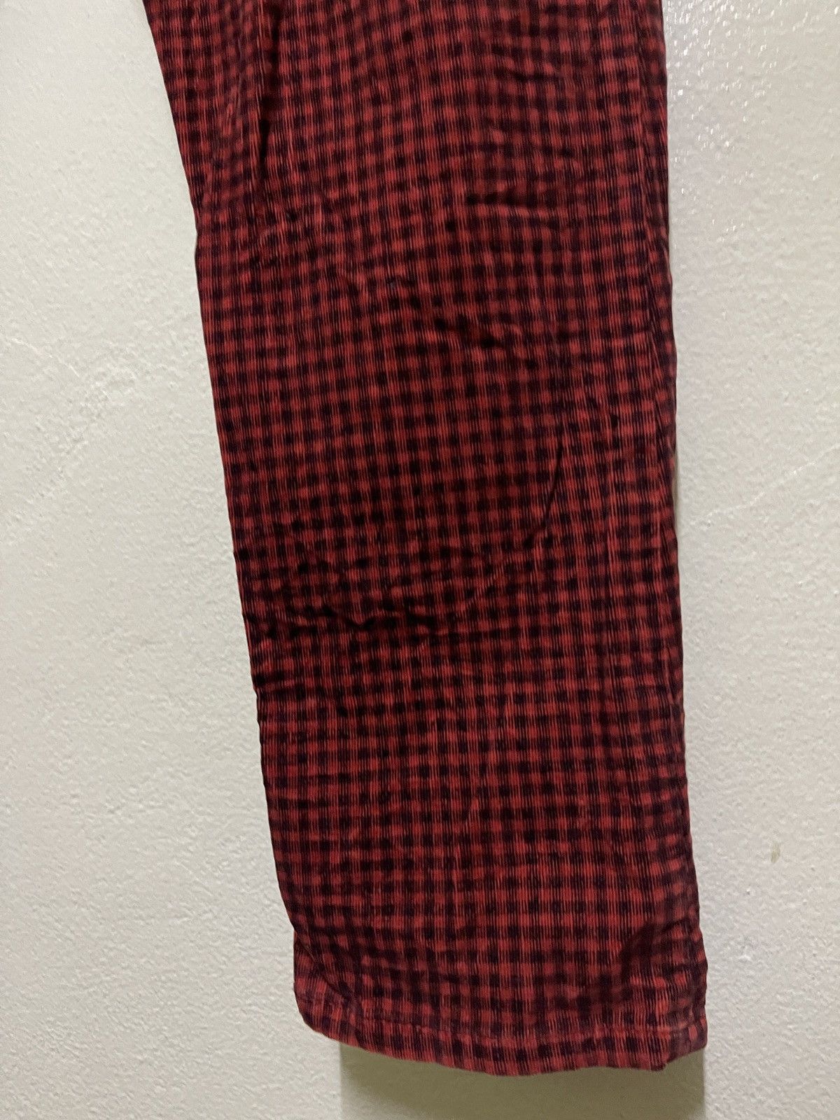 Issey Miyake × mercibeaucoup Mercibeaucoup Red Velvet Carrot Pants Size 31" - 7 Thumbnail