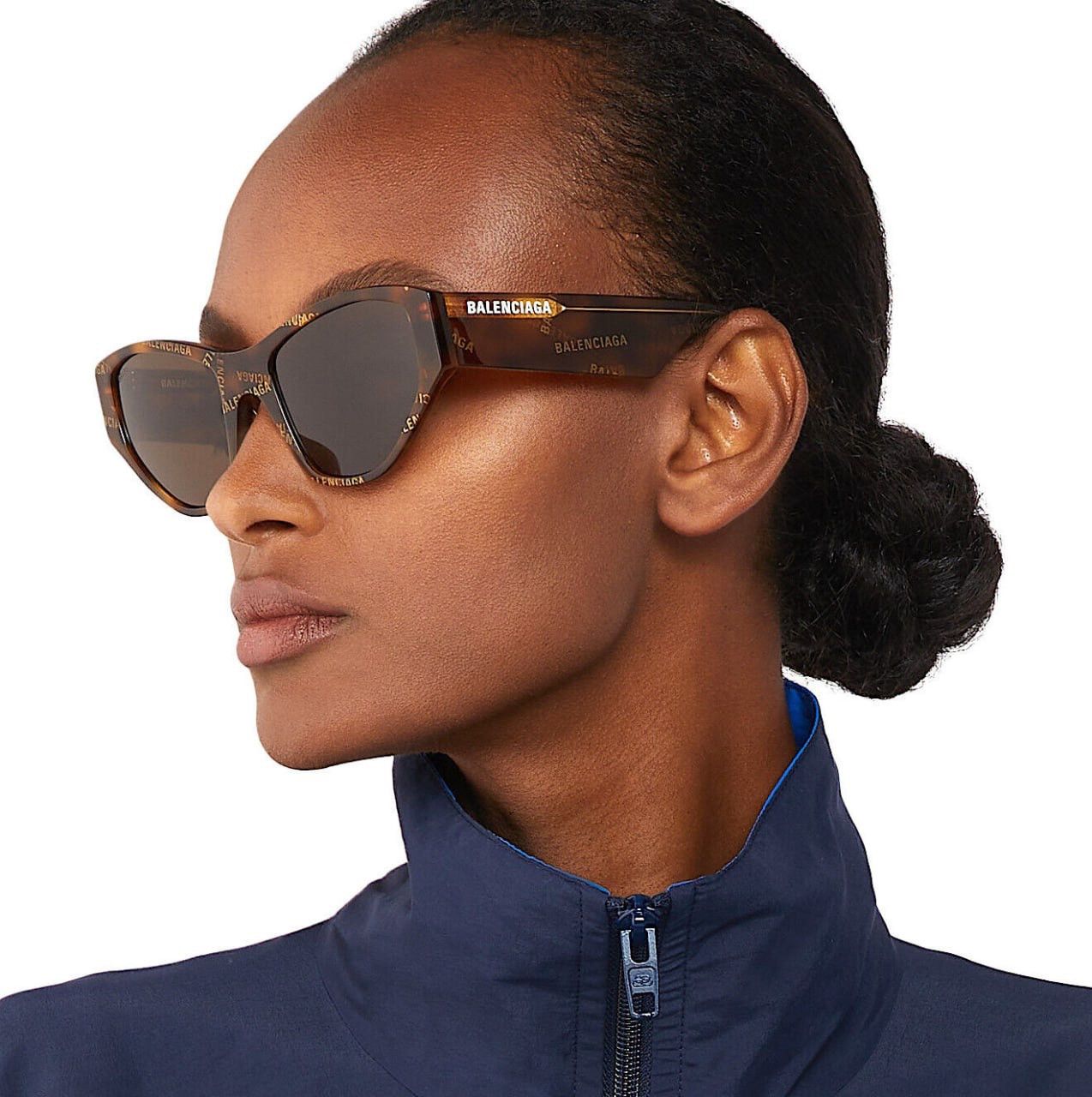 image of New Balenciaga Bb0097S 003 Brown Women Sunglasses
