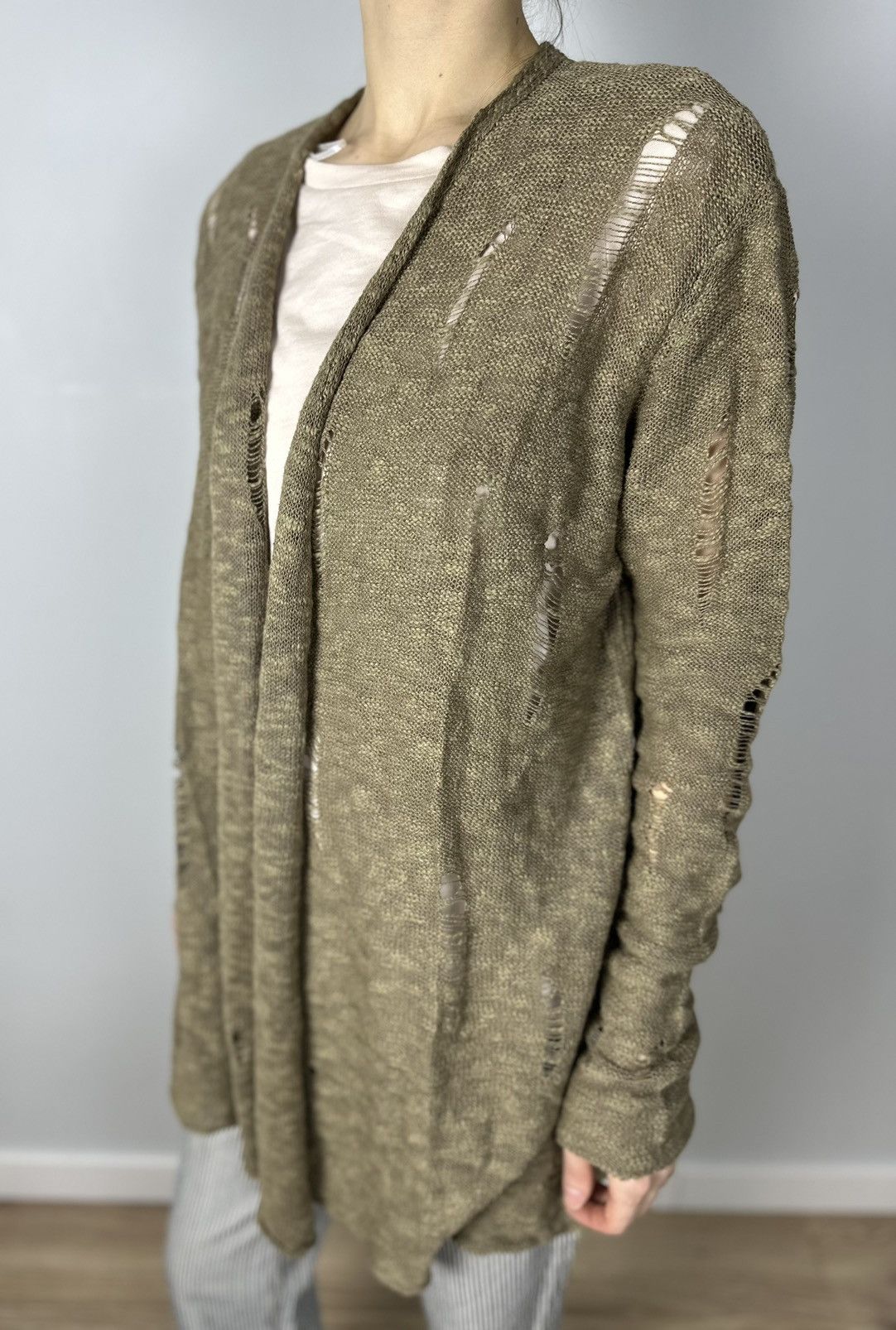 First Aid To The Injured First Aid to the Injured Cardigan Faded Linen Cotton Unisex Size M / US 6-8 / IT 42-44 - 2 Thumbnail