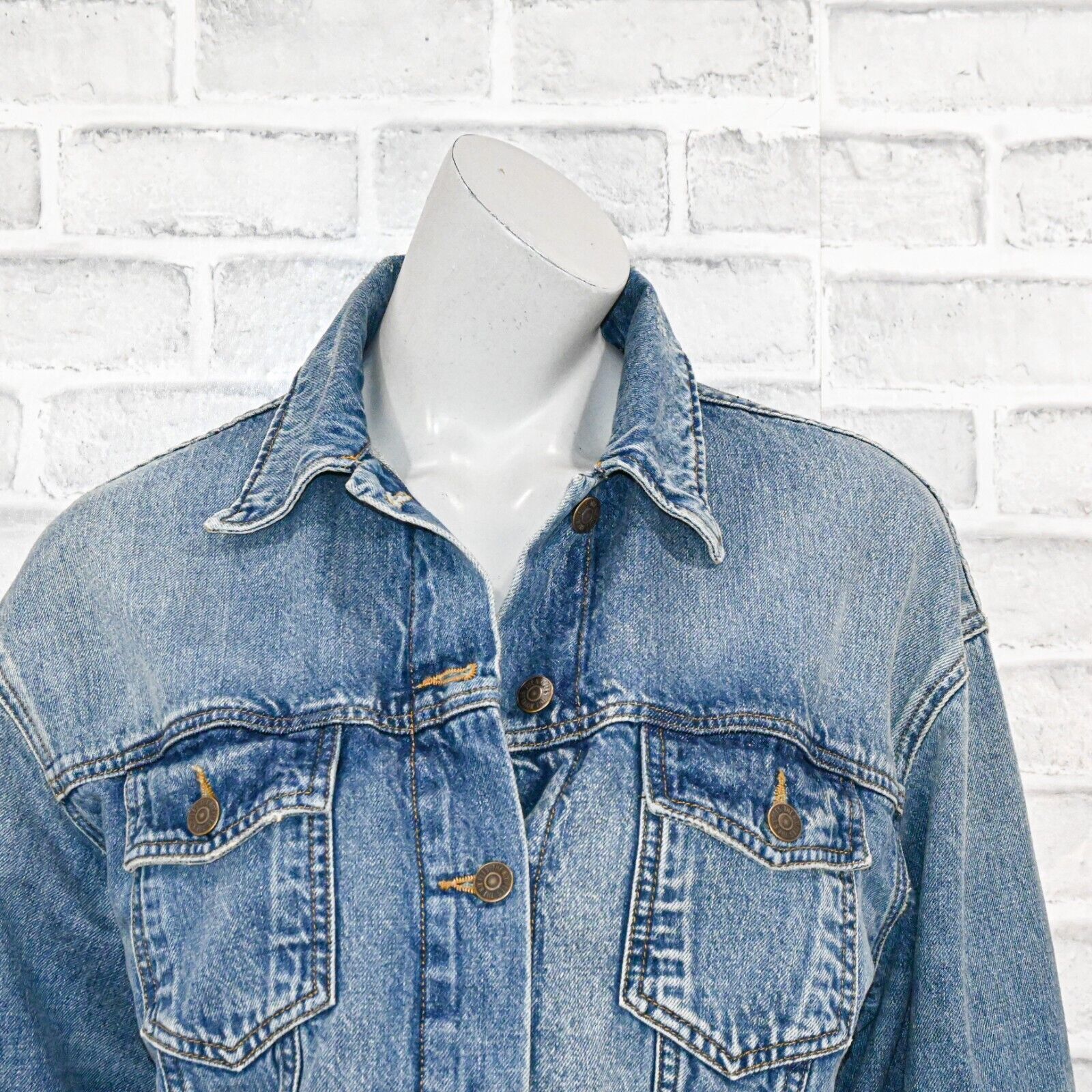 The Kooples The Kooples Women's Cropped Short Blue Denim Jacket size 36 Size XS / US 0-2 / IT 36-38 - 11 Thumbnail