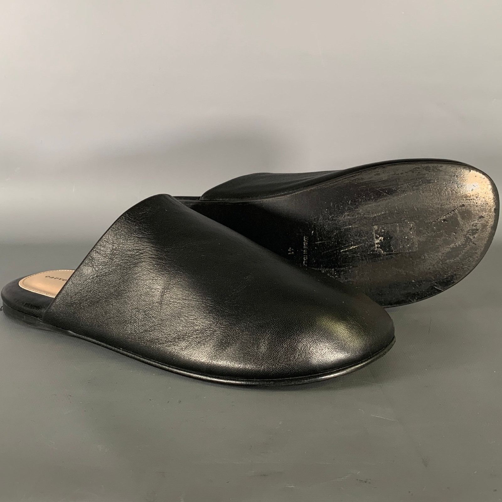 Carven CARVEN Size 10 Black Leather Lambskin Slippers Flats Size US 10 / IT 40 - 5 Thumbnail