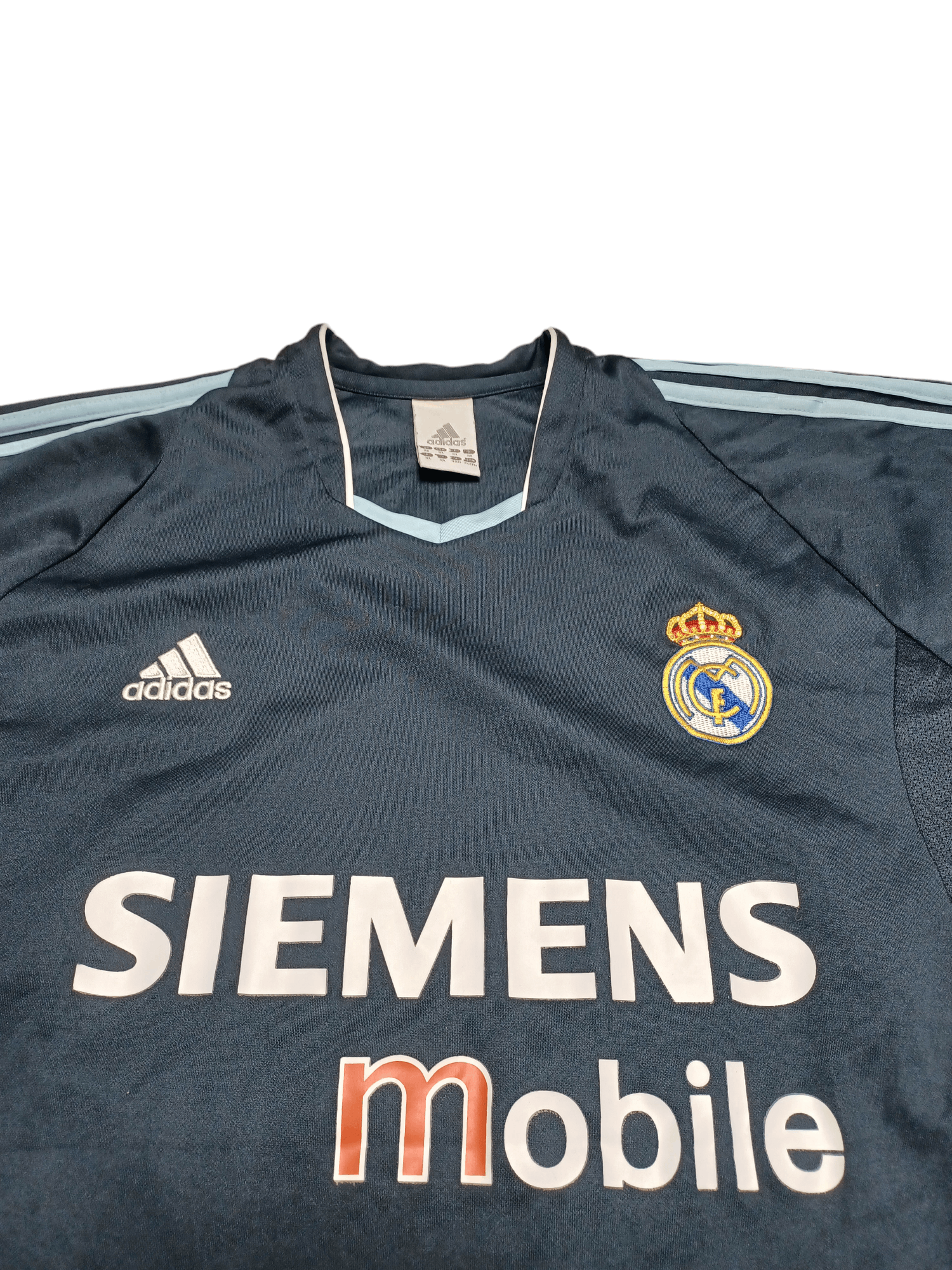 Adidas 2003-2004 REAL MADRID ADIDAS VINTAGE AWAY SOCCER JERSEY Size US XL / EU 56 / 4 - 3 Thumbnail